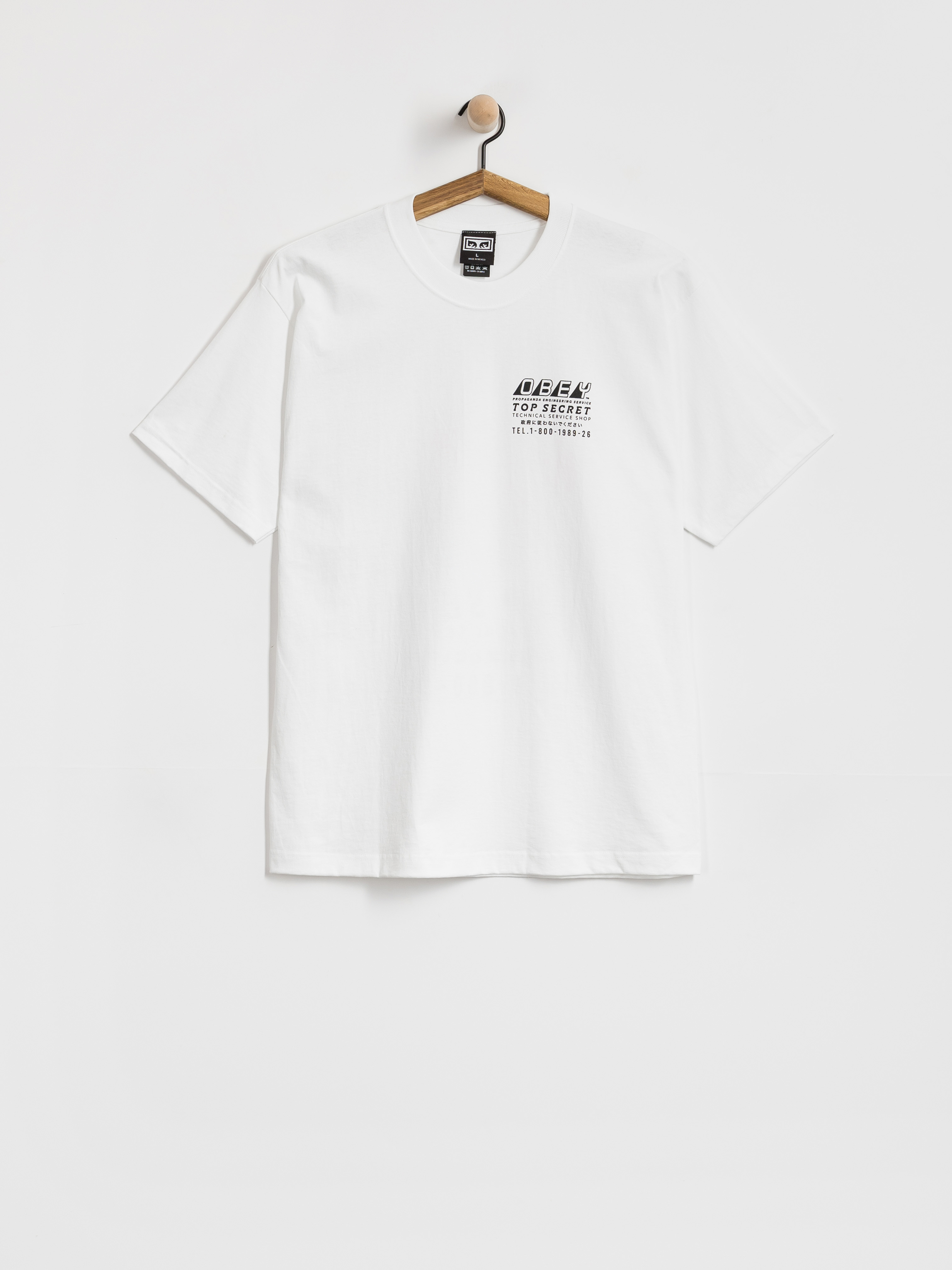 Tricou OBEY Top Secret (white)