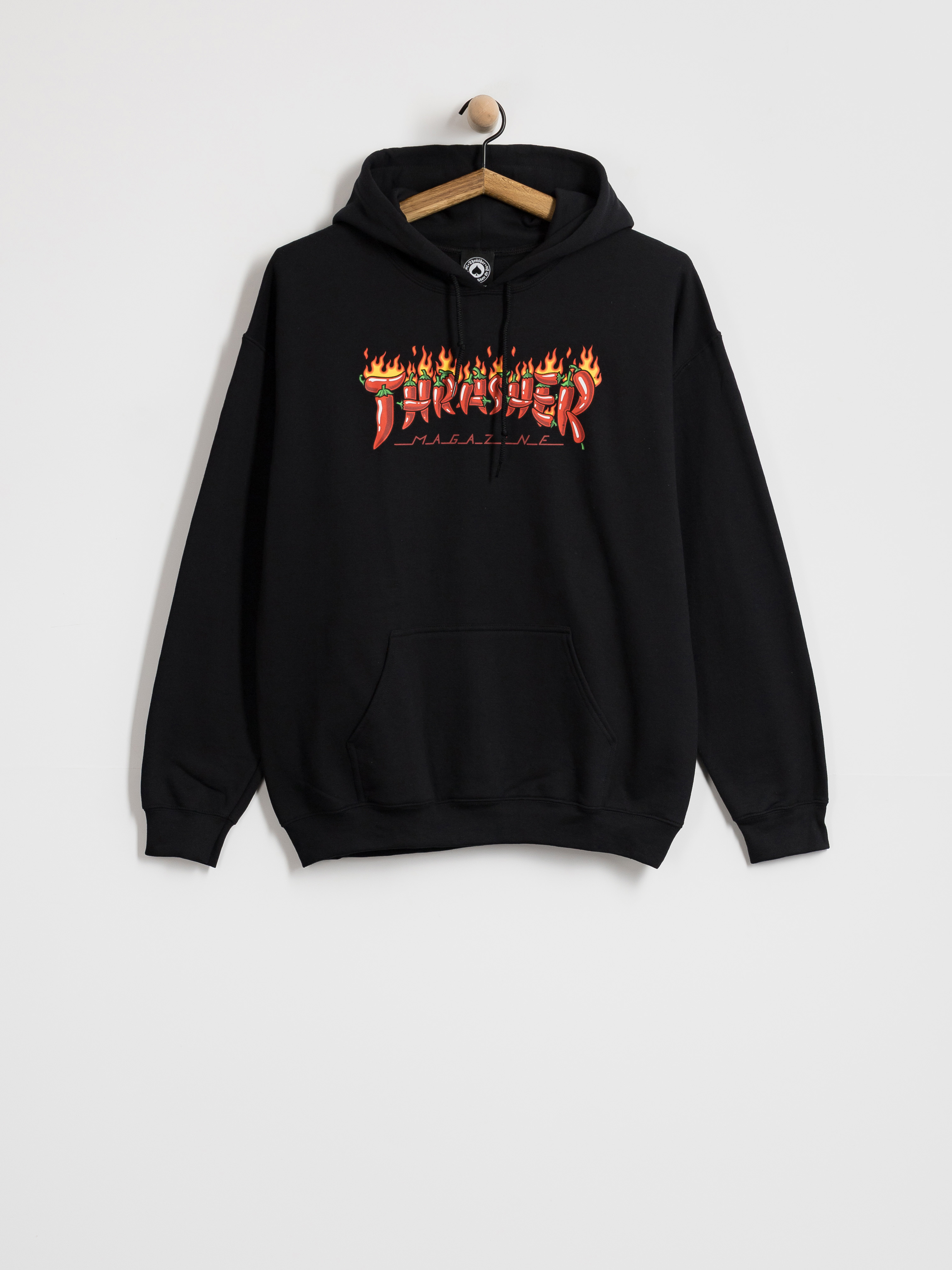 Hanorac cu glugă Thrasher Fuego HD (black)