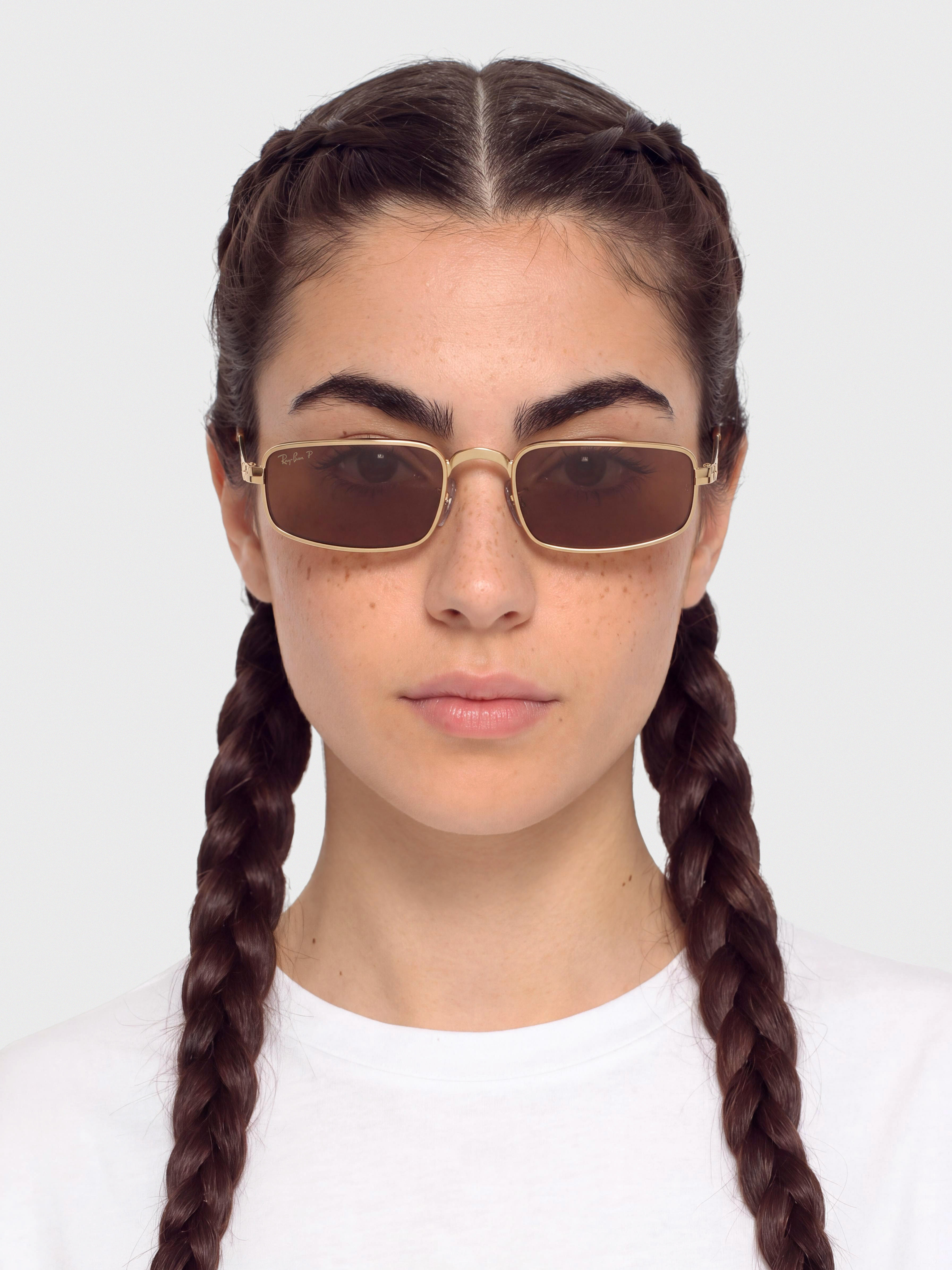 Ochelari de soare Ray-Ban Rb3927 By A$Ap Rocky (polerowany złoto arista/purple polarized)