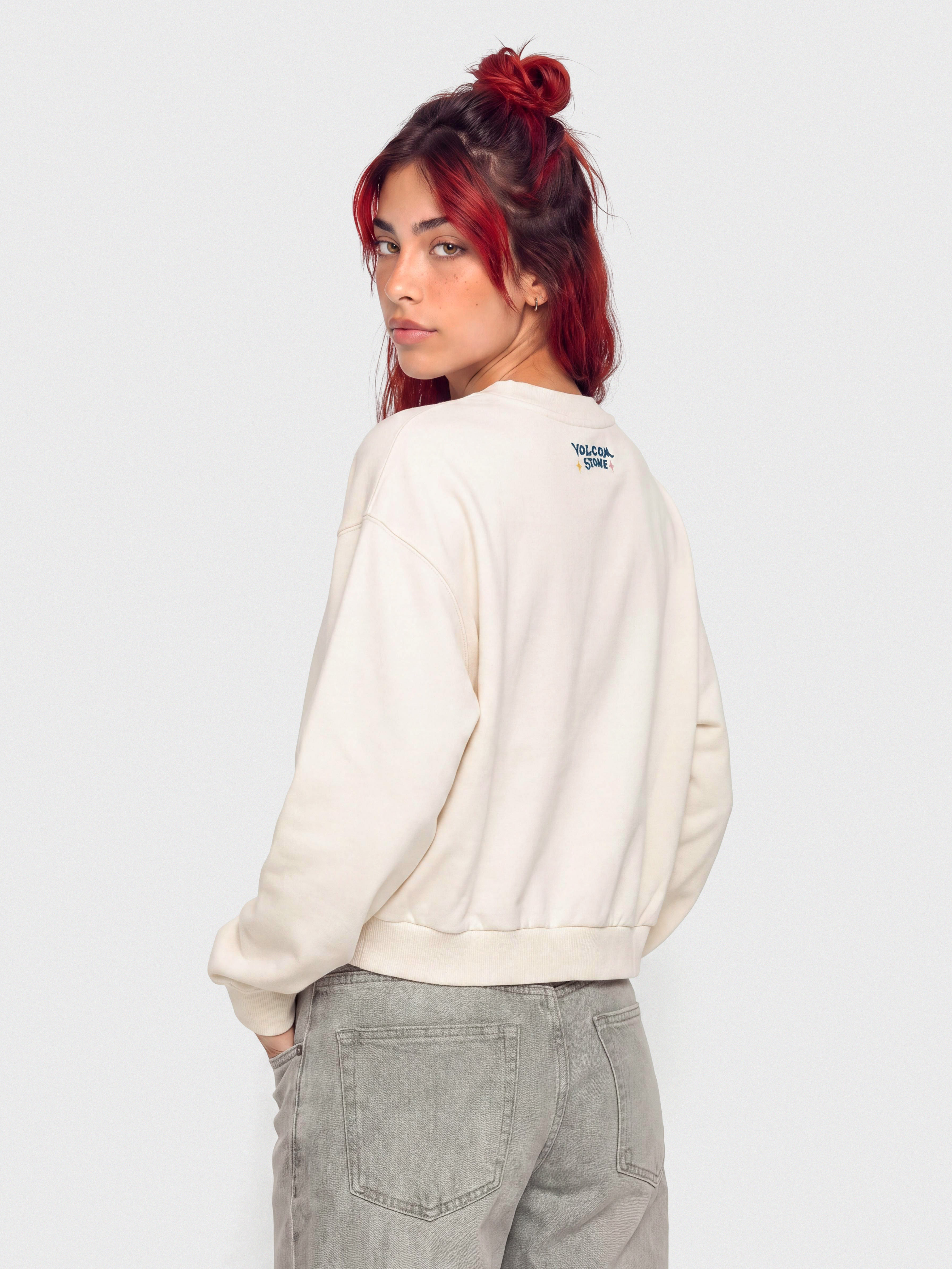 Hanorac Volcom Fa Bruno Lucas Crew Wmn (off white)