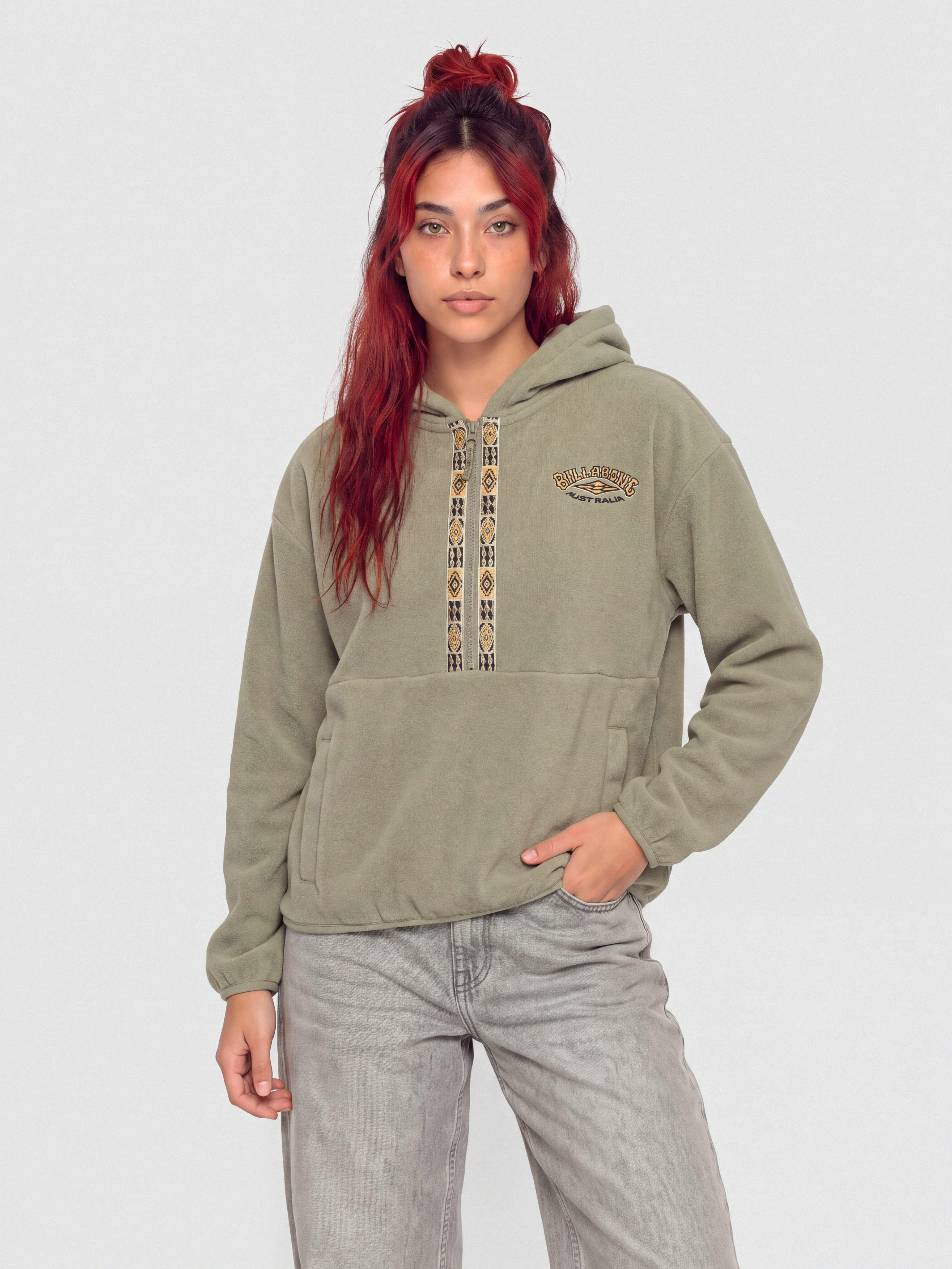 Hanorac cu glugu0103 Billabong Winter Camp HD Wmn (seagrass)