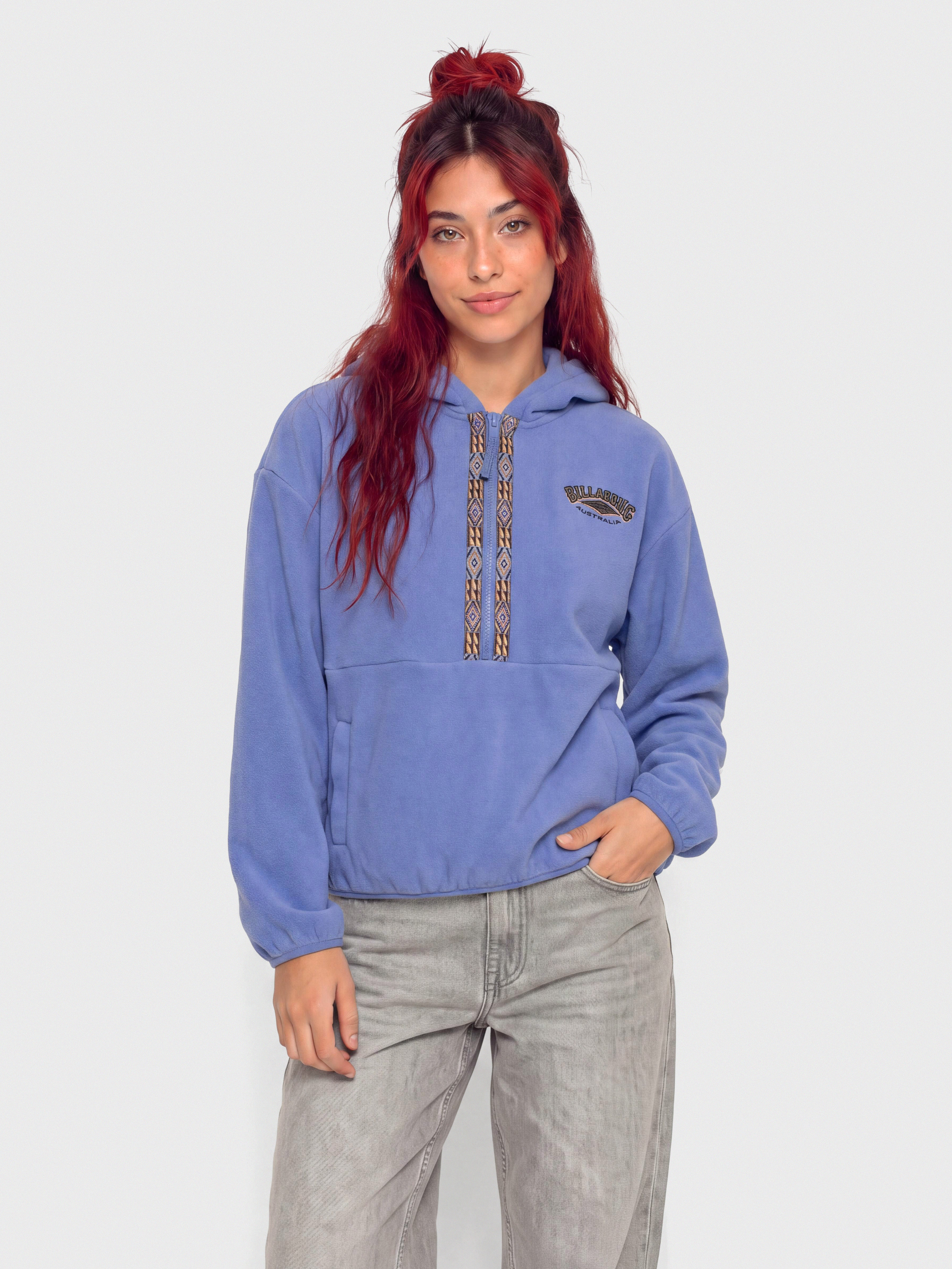 Hanorac cu glugă Billabong Winter Camp HD Wmn (iris)