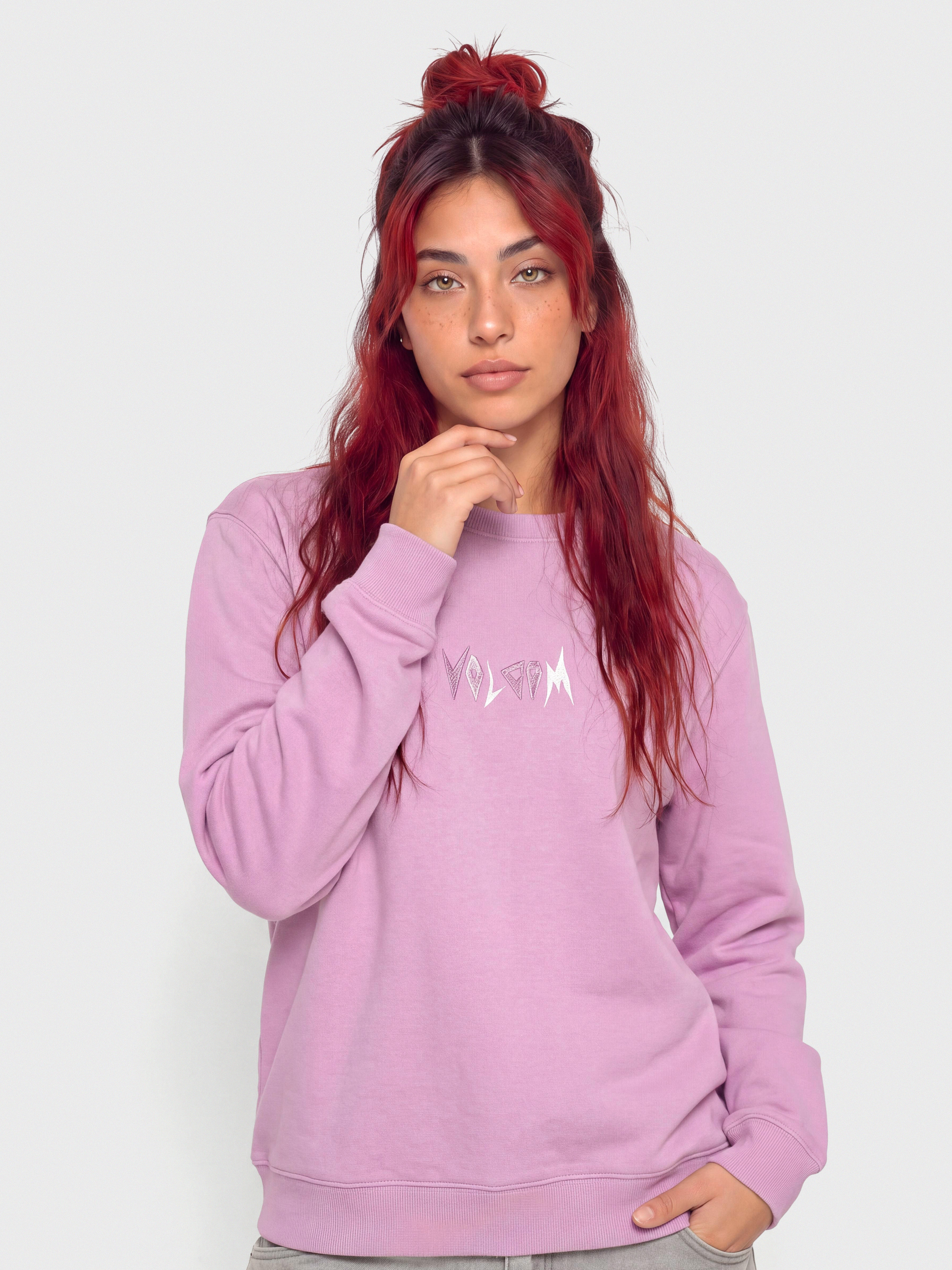 Hanorac Volcom Spikstone Crew Wmn (iris purple)