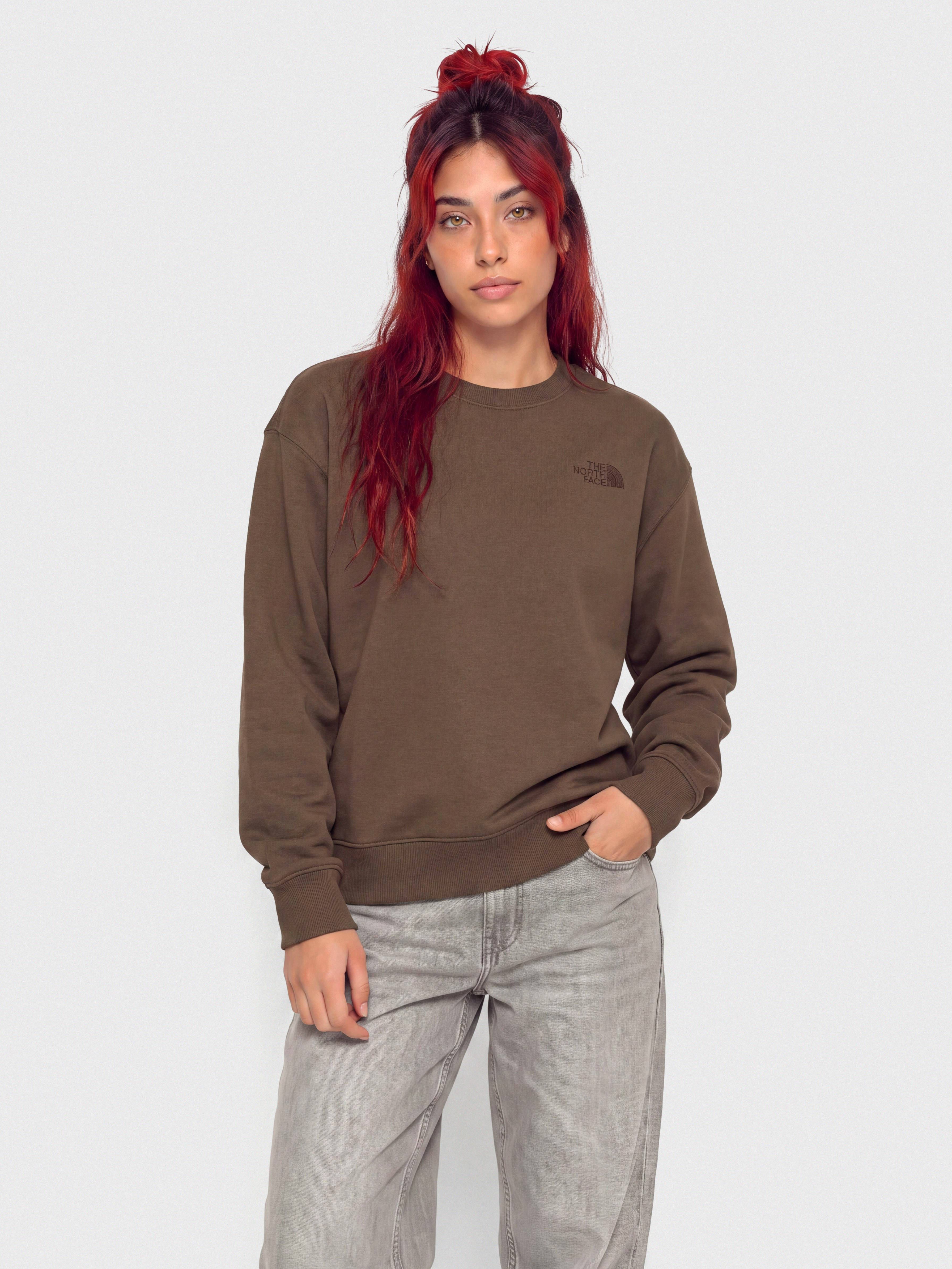 Hanorac The North Face Essential Simple Dome Boxy Wmn (smokey brown)