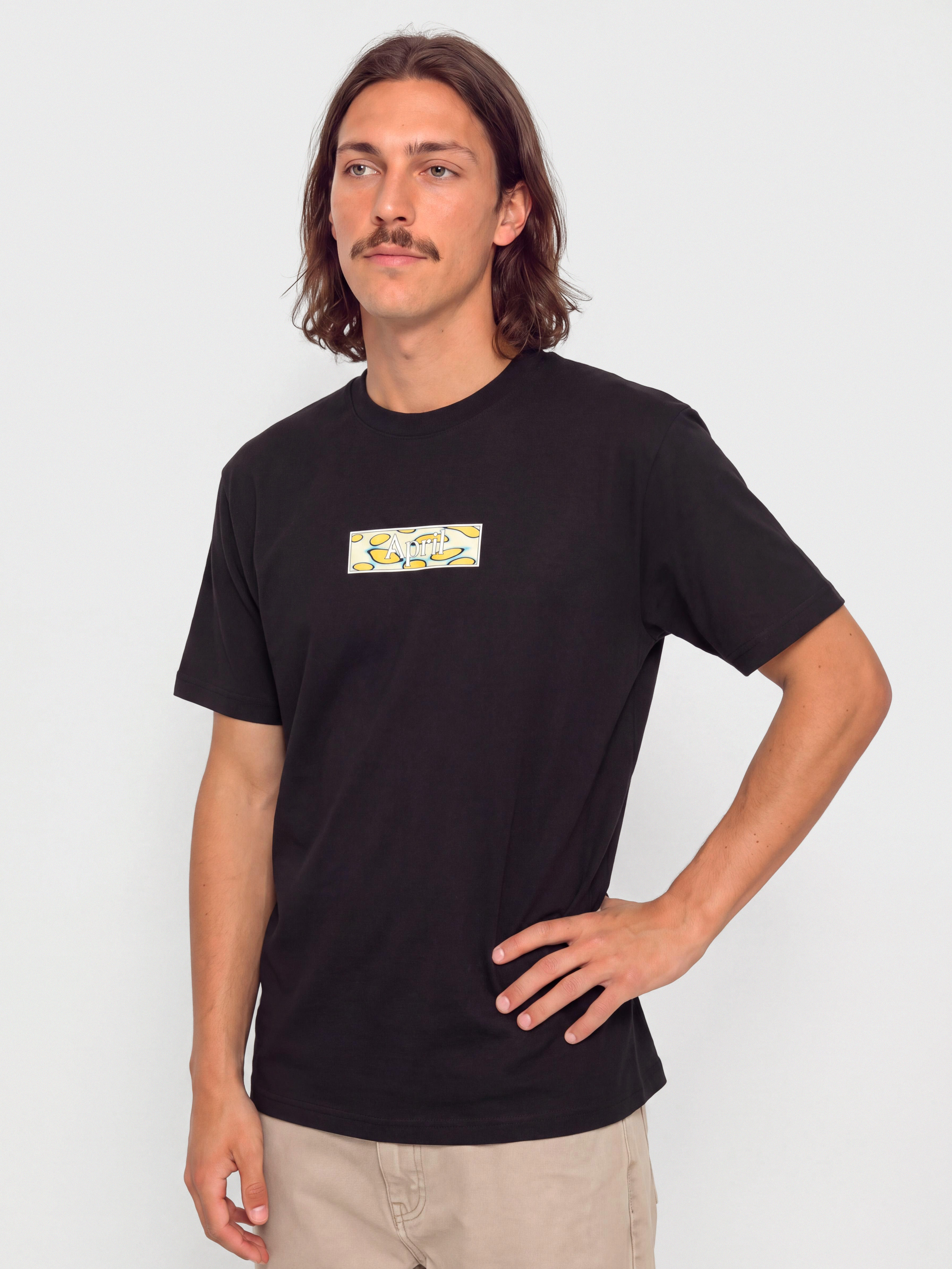 Tricou April Skateboards Cells (black)