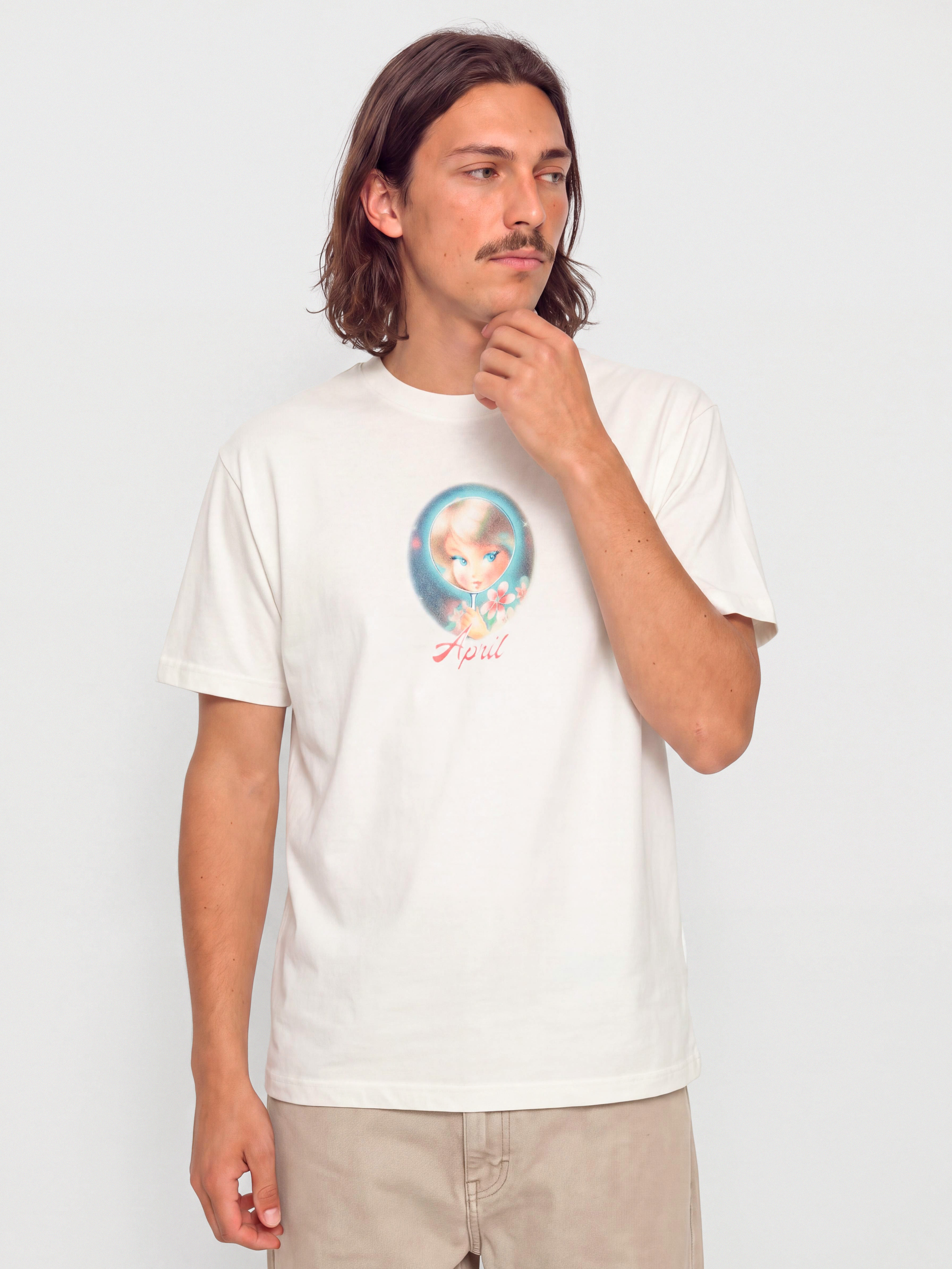 Tricou April Skateboards Vanity (white)