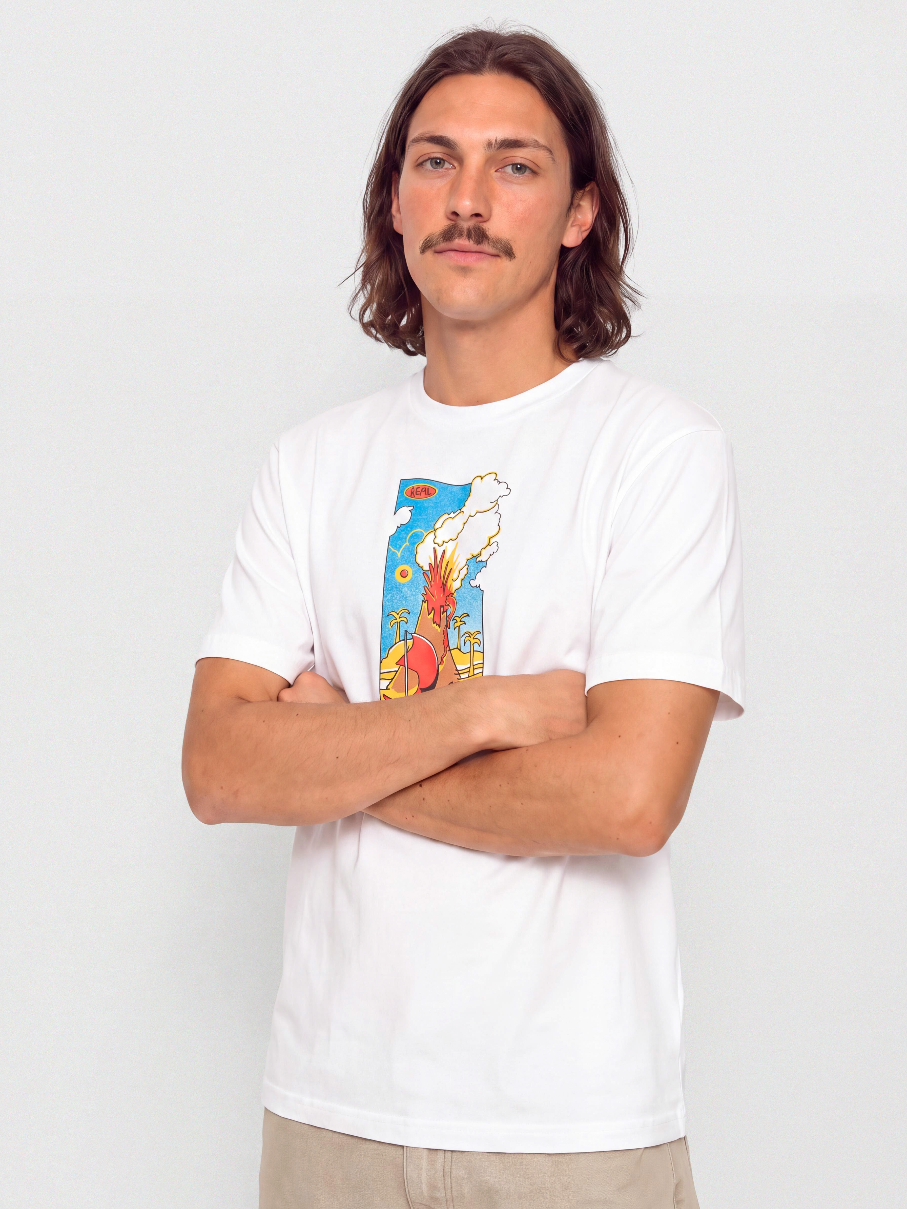 Tricou Real Volcano (white)
