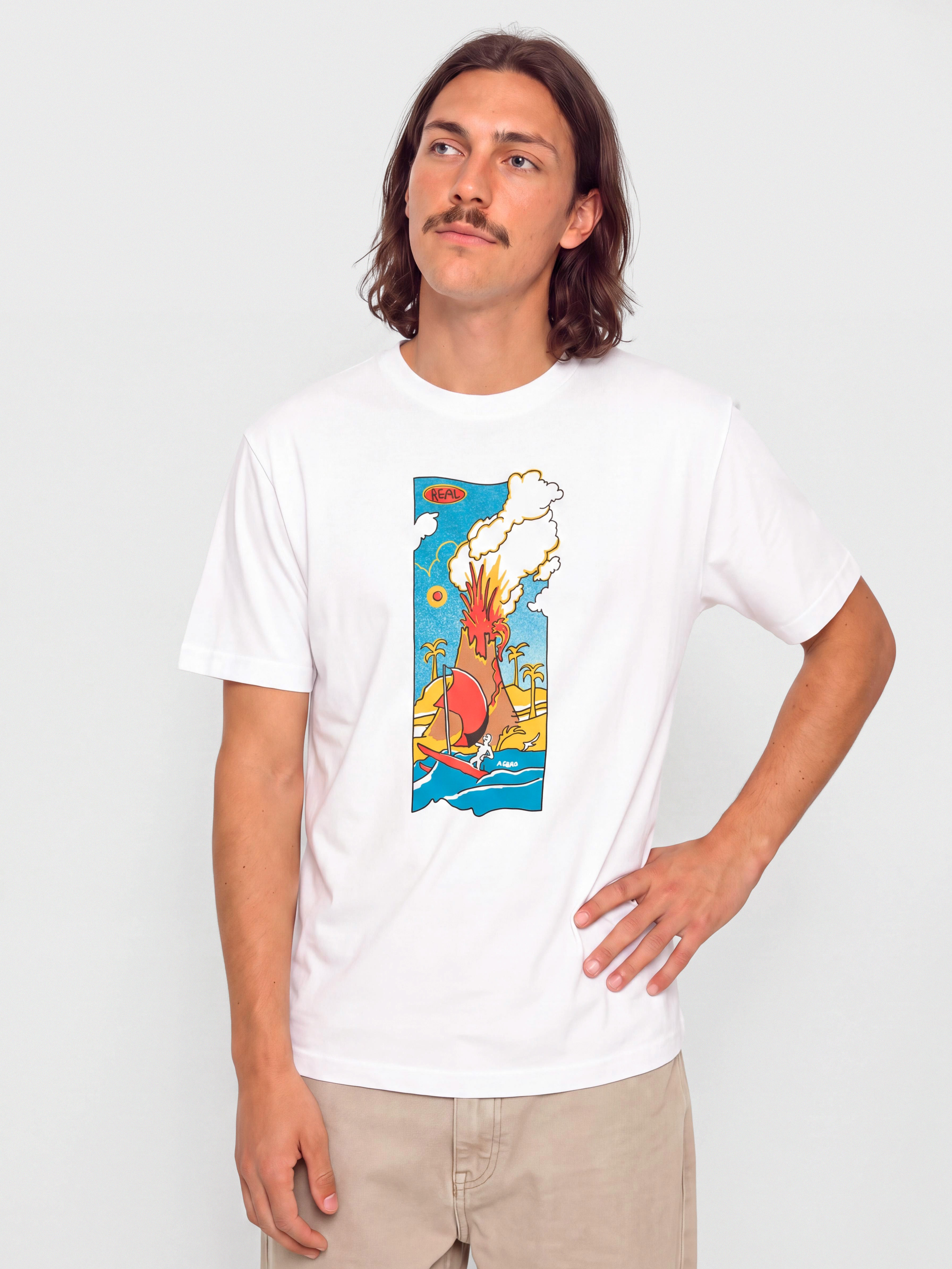 Tricou Real Volcano (white)