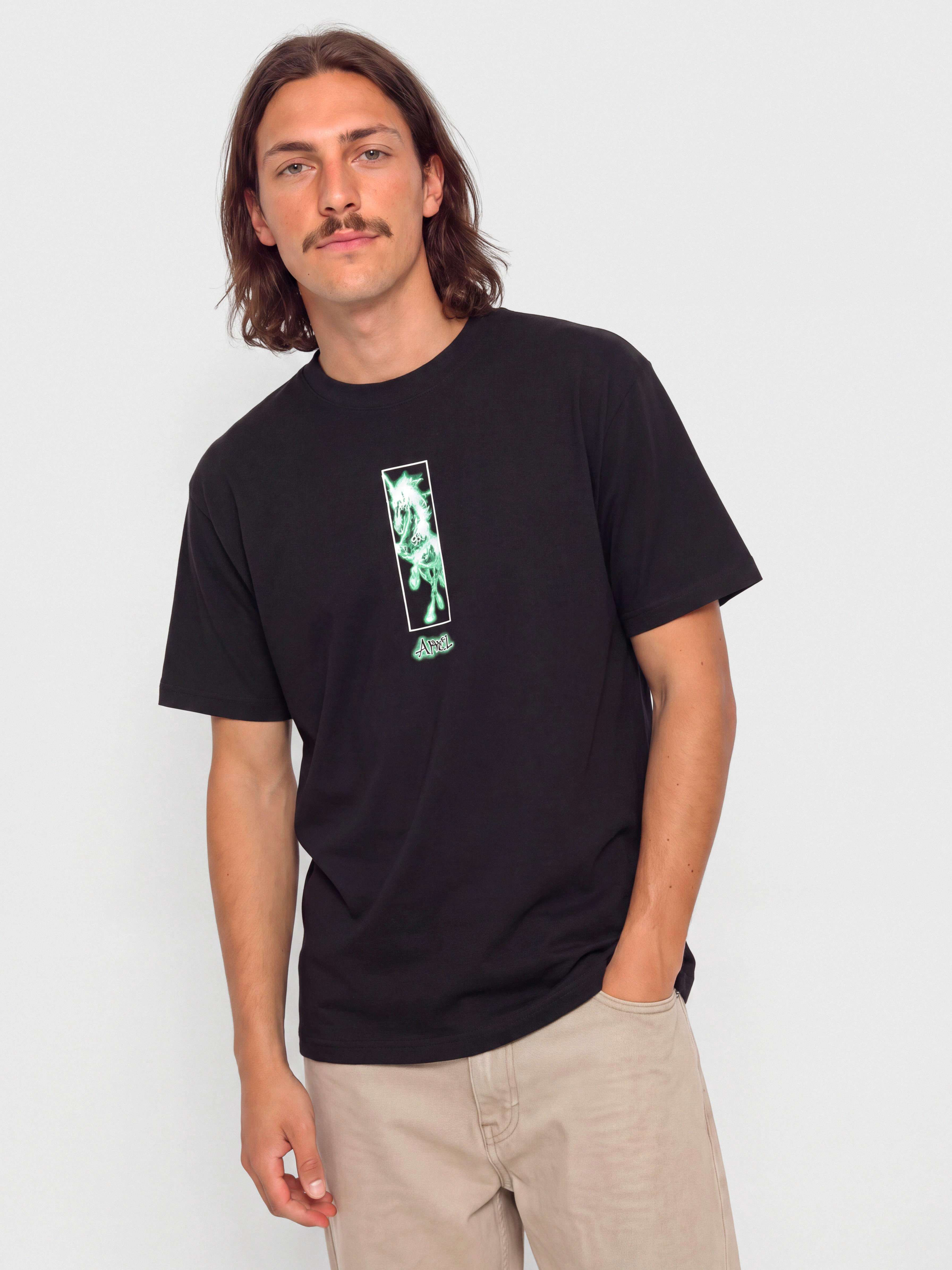 Tricou April Skateboards Uni (black)