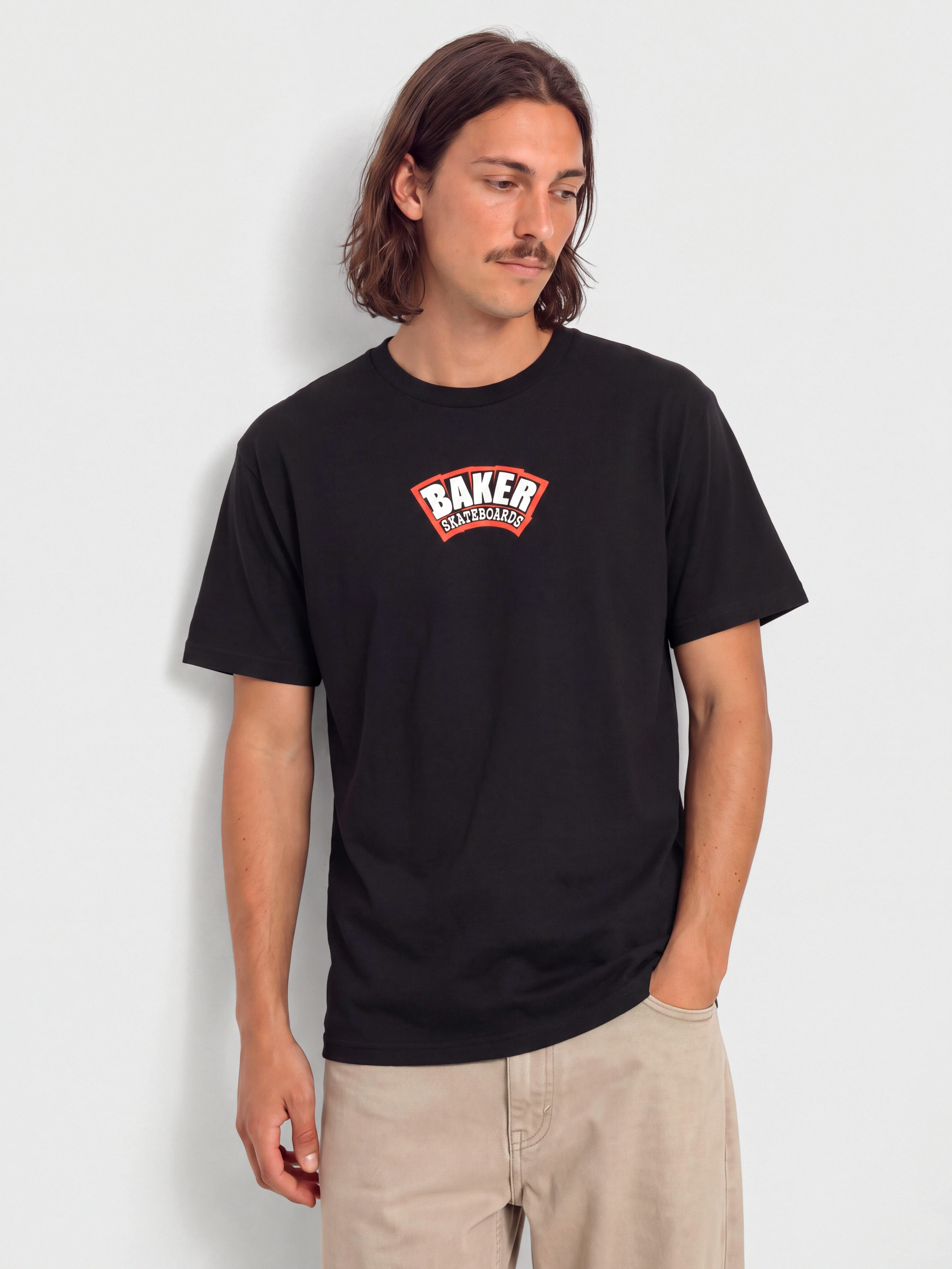 Tricou Baker Arch Logo (blk/red)