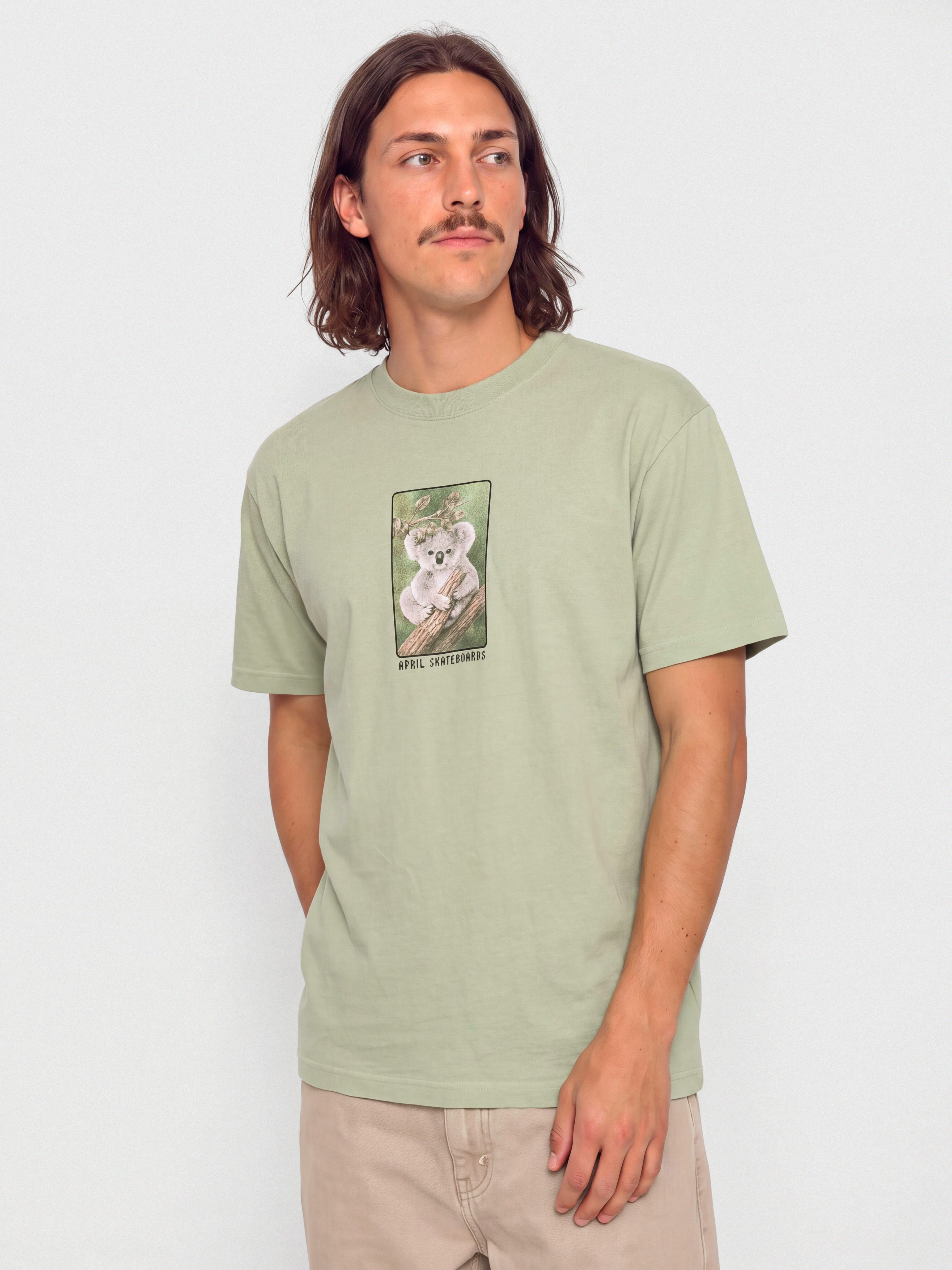 Tricou April Skateboards Marsupial (sage)