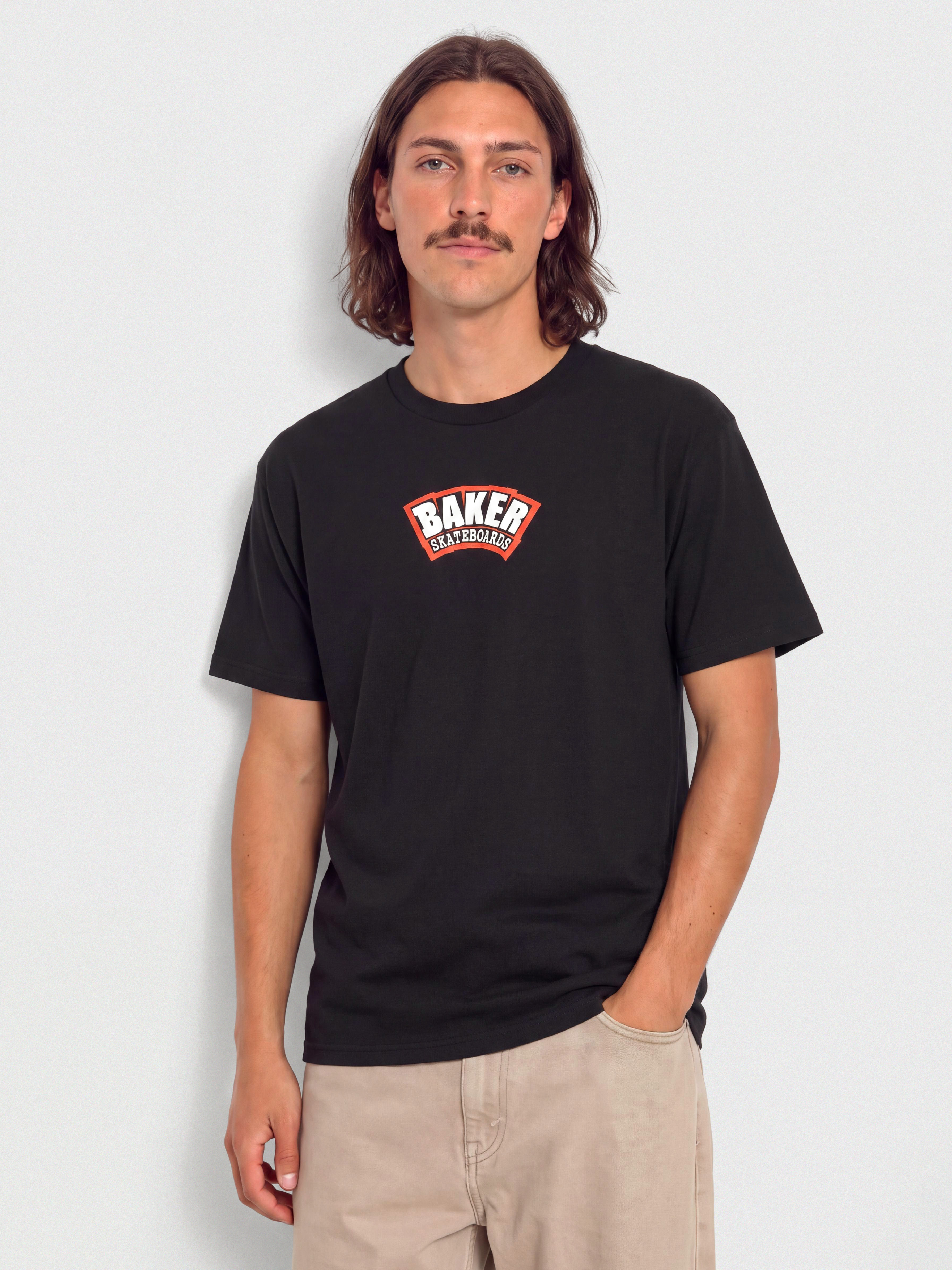 Tricou Baker Arch Logo (blk/red)