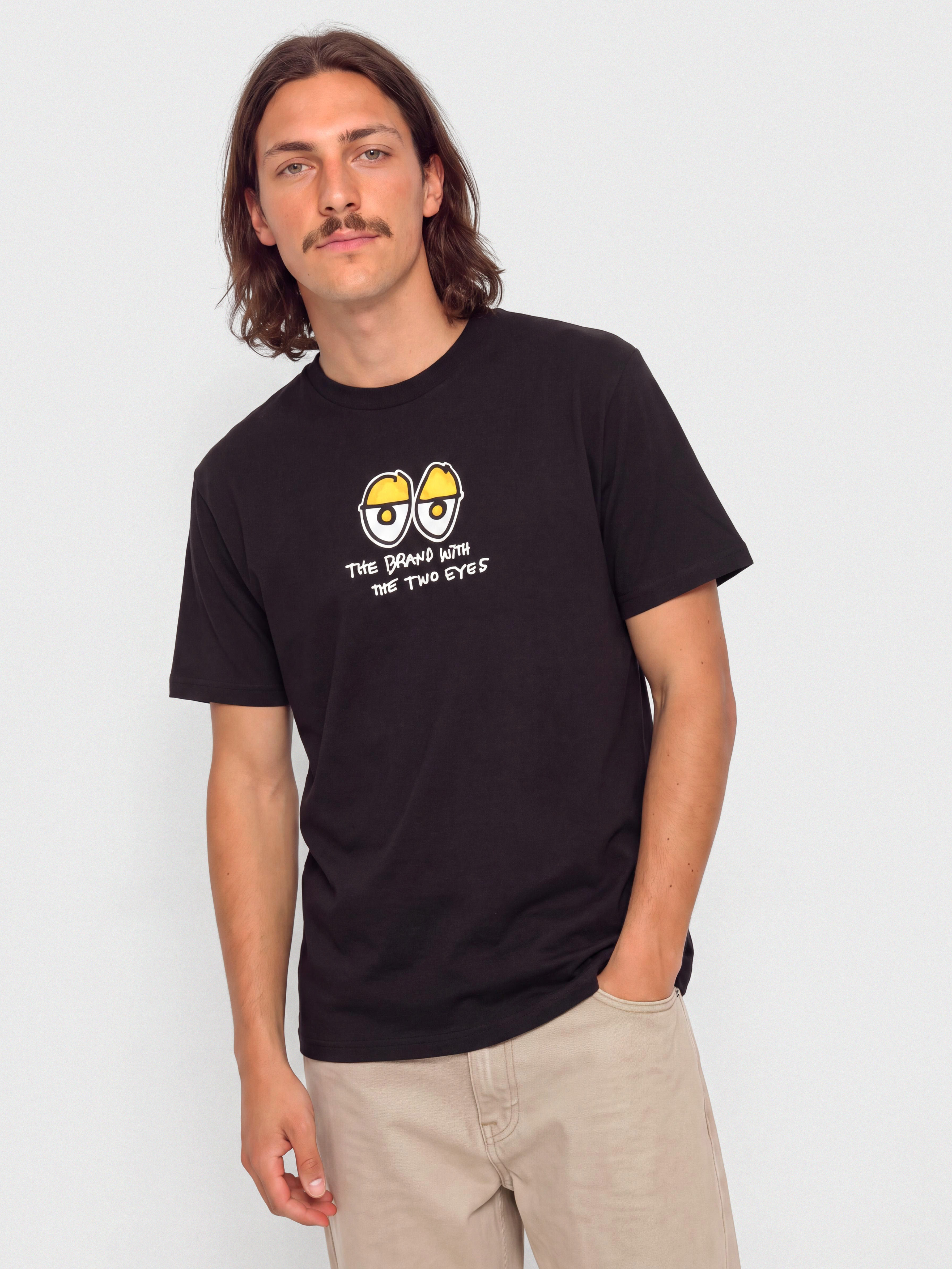 Tricou Krooked Two Eyes Fill (black w/multi color print)