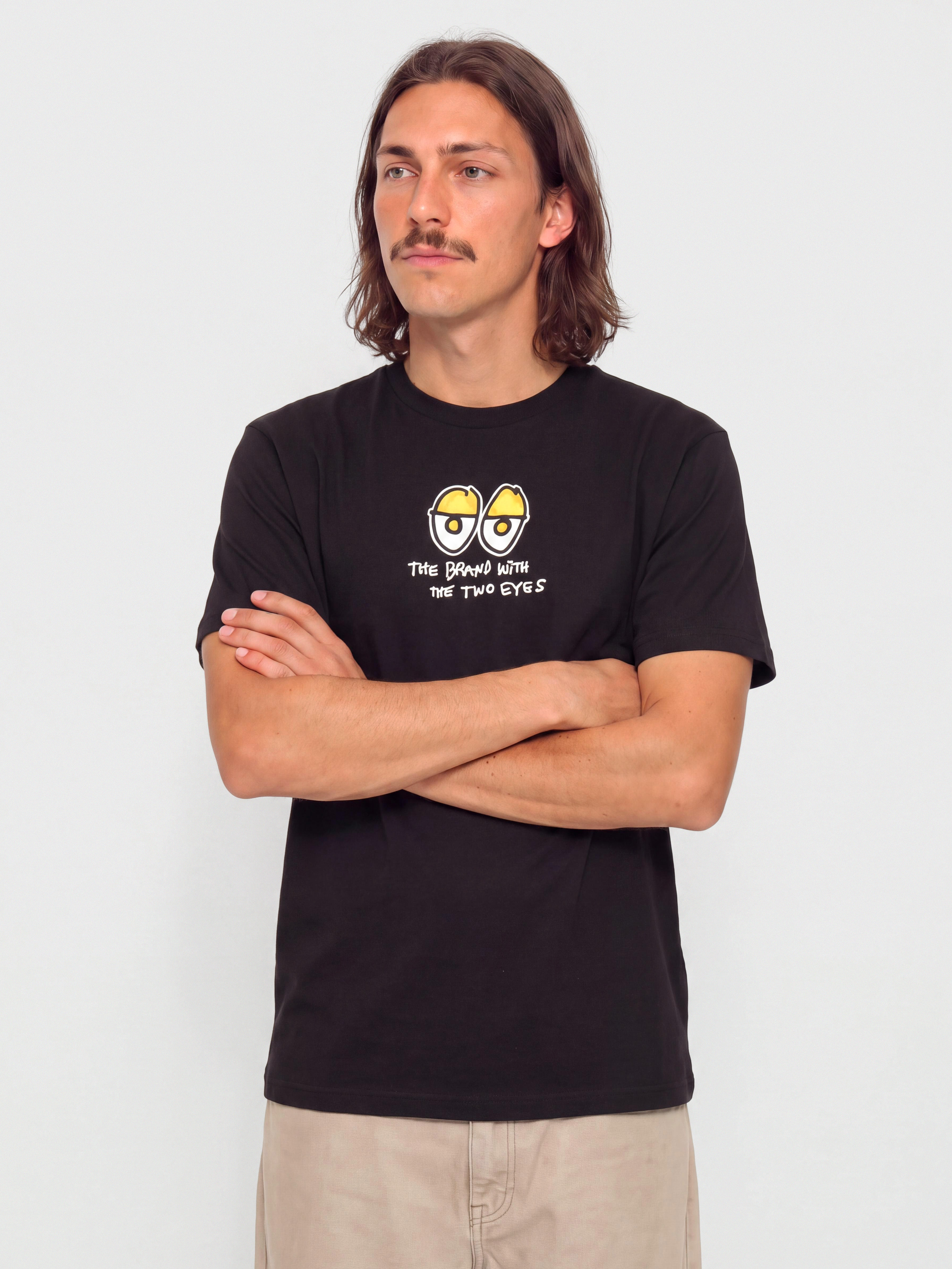 Tricou Krooked Two Eyes Fill (black w/multi color print)