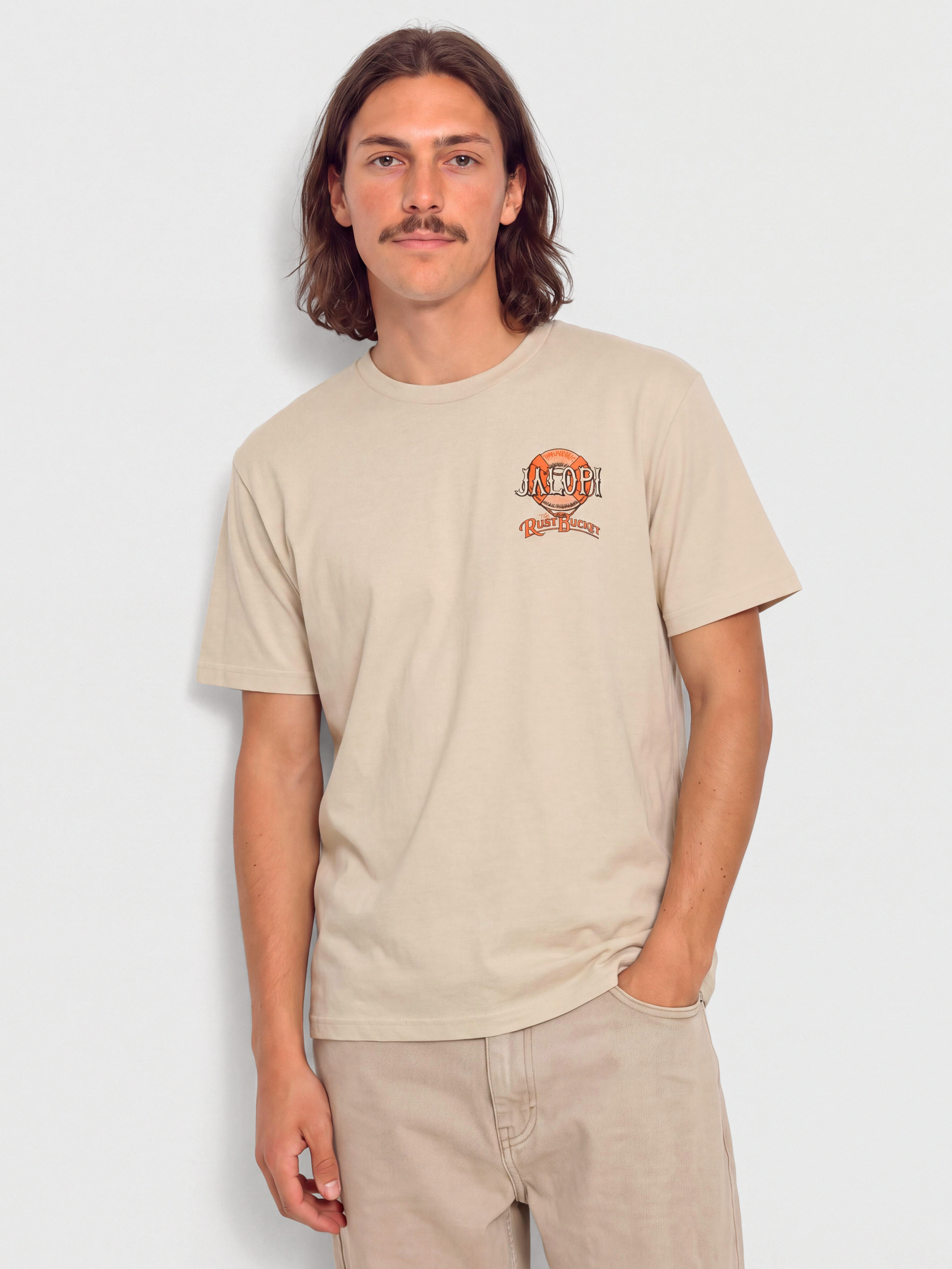 Tricou Antihero The Rustbucket (heather bone w/multi color prints)