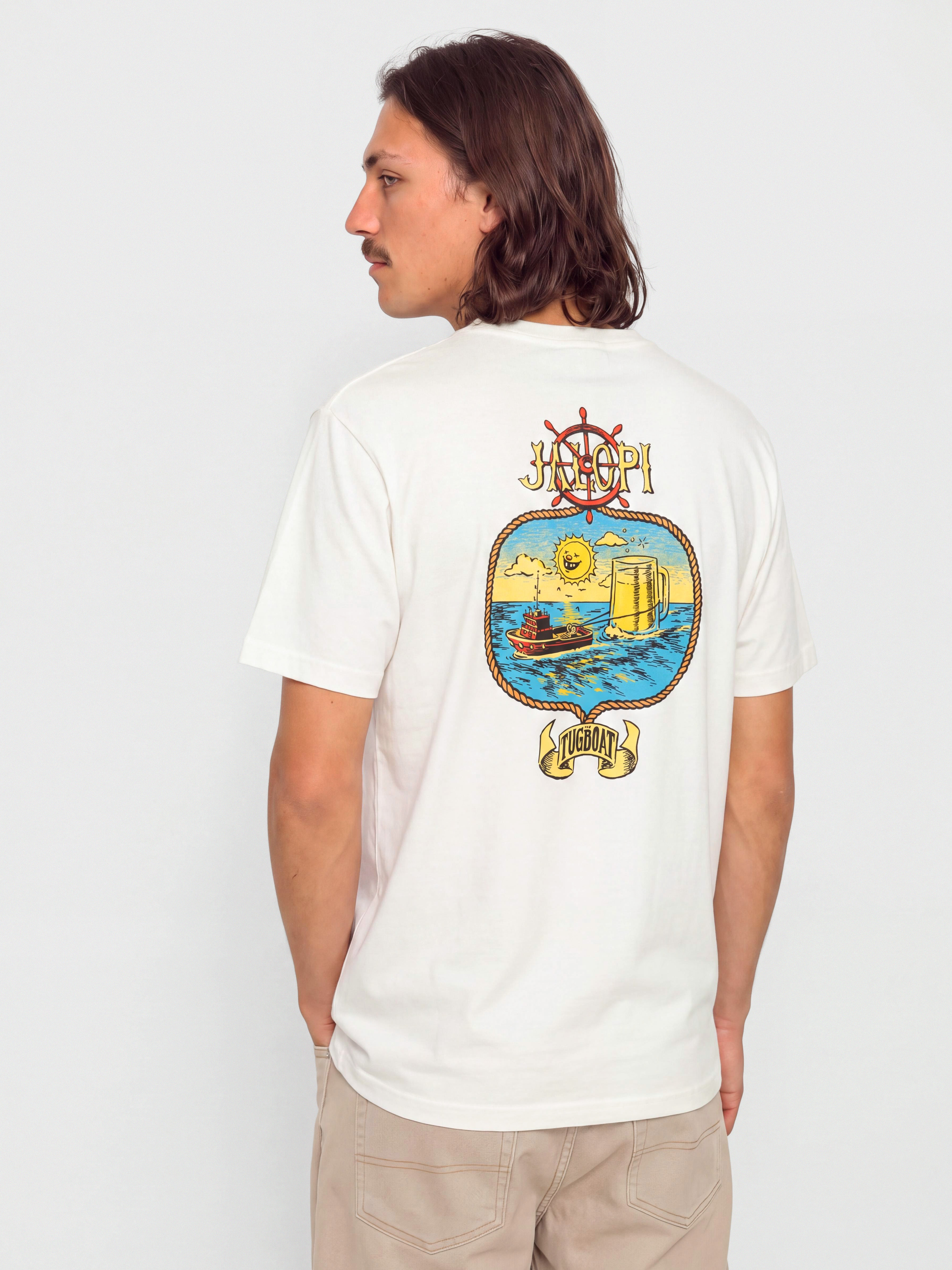 Tricou Antihero Jalopi Tugboat (white)