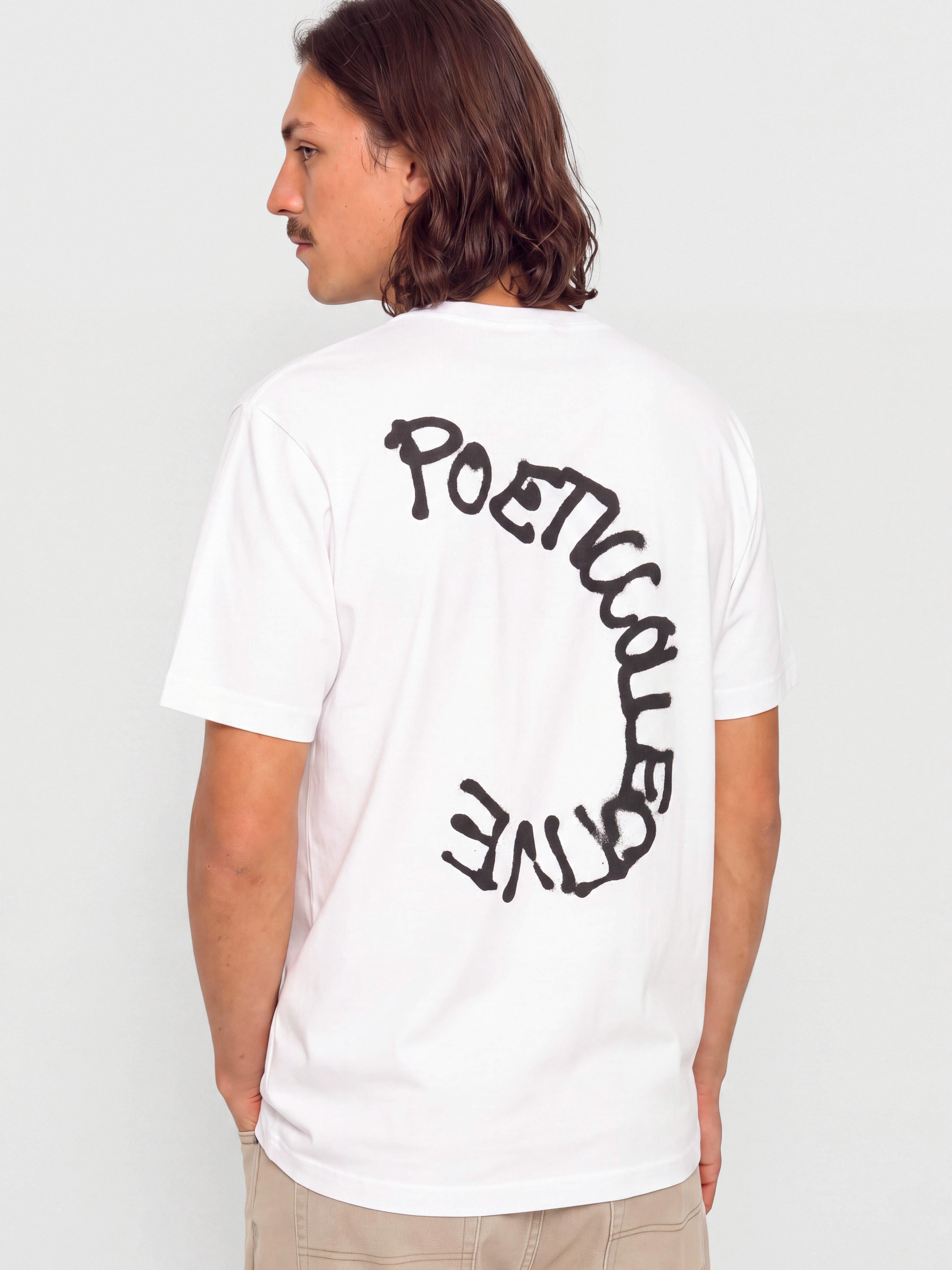Tricou Poetic Collective Spray (white)
