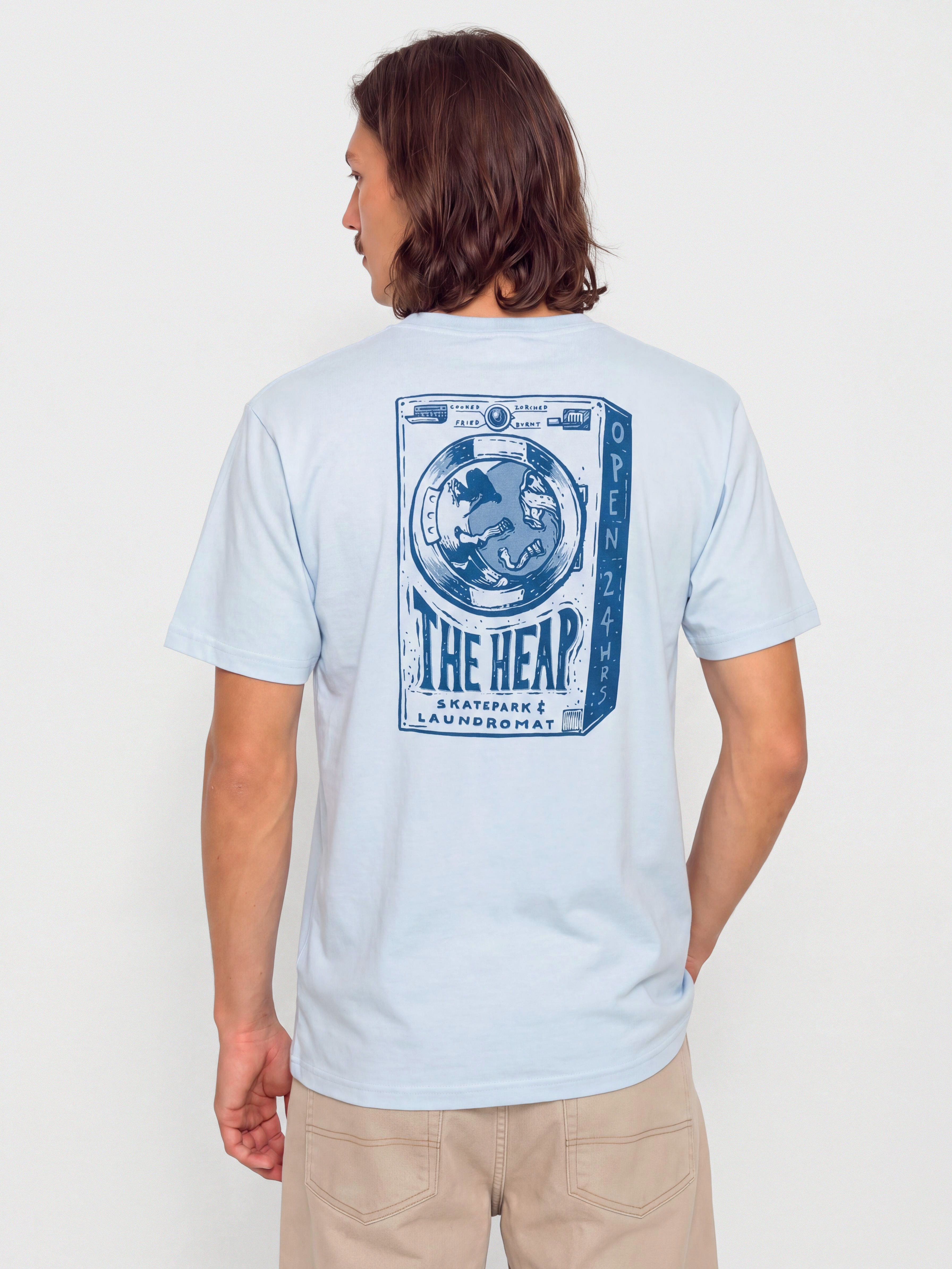Tricou Antihero The Heap (powder blue w/dk blue prints)