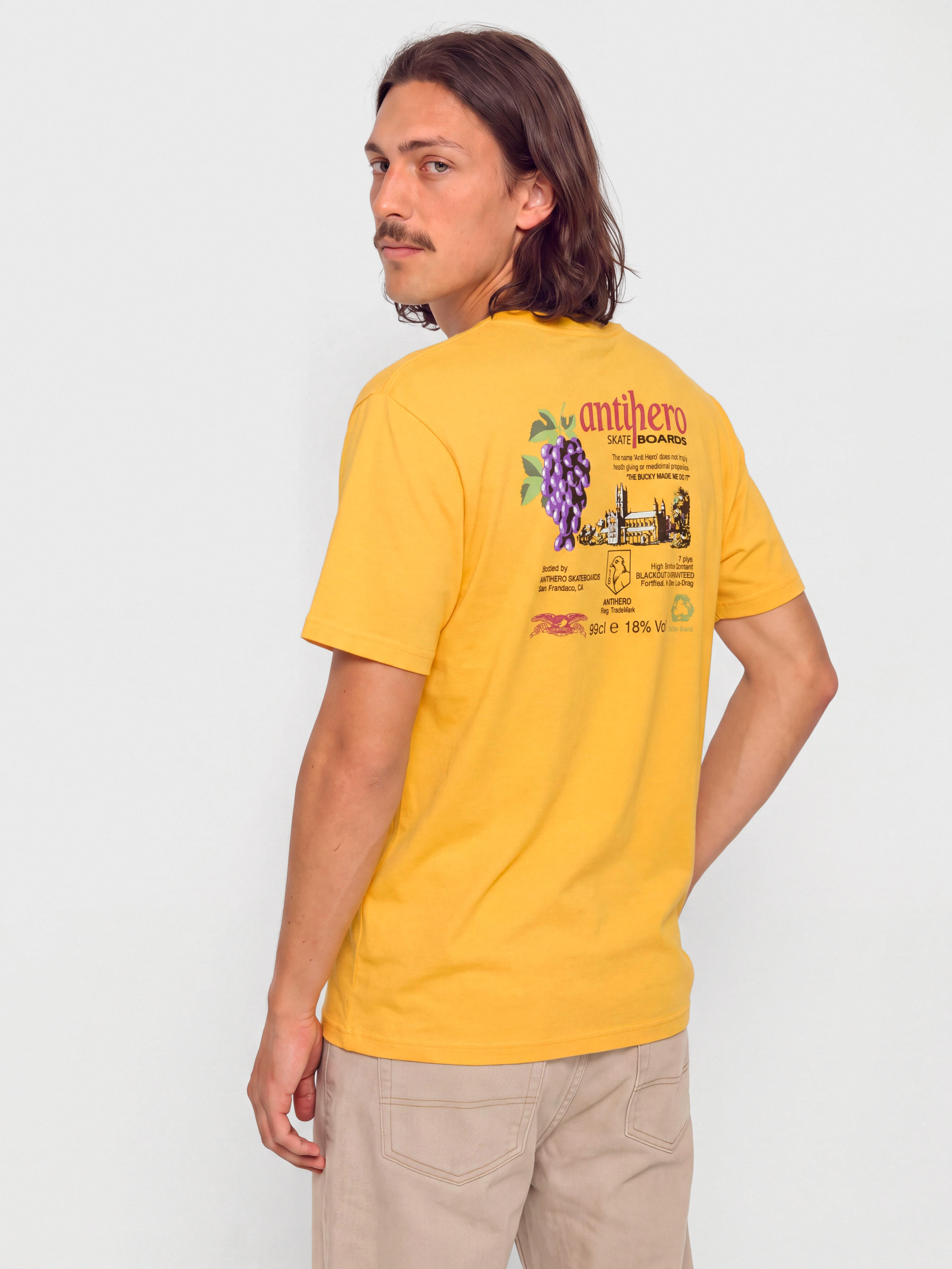 Tricou Antihero The Bucky (gold w/multi color prints)