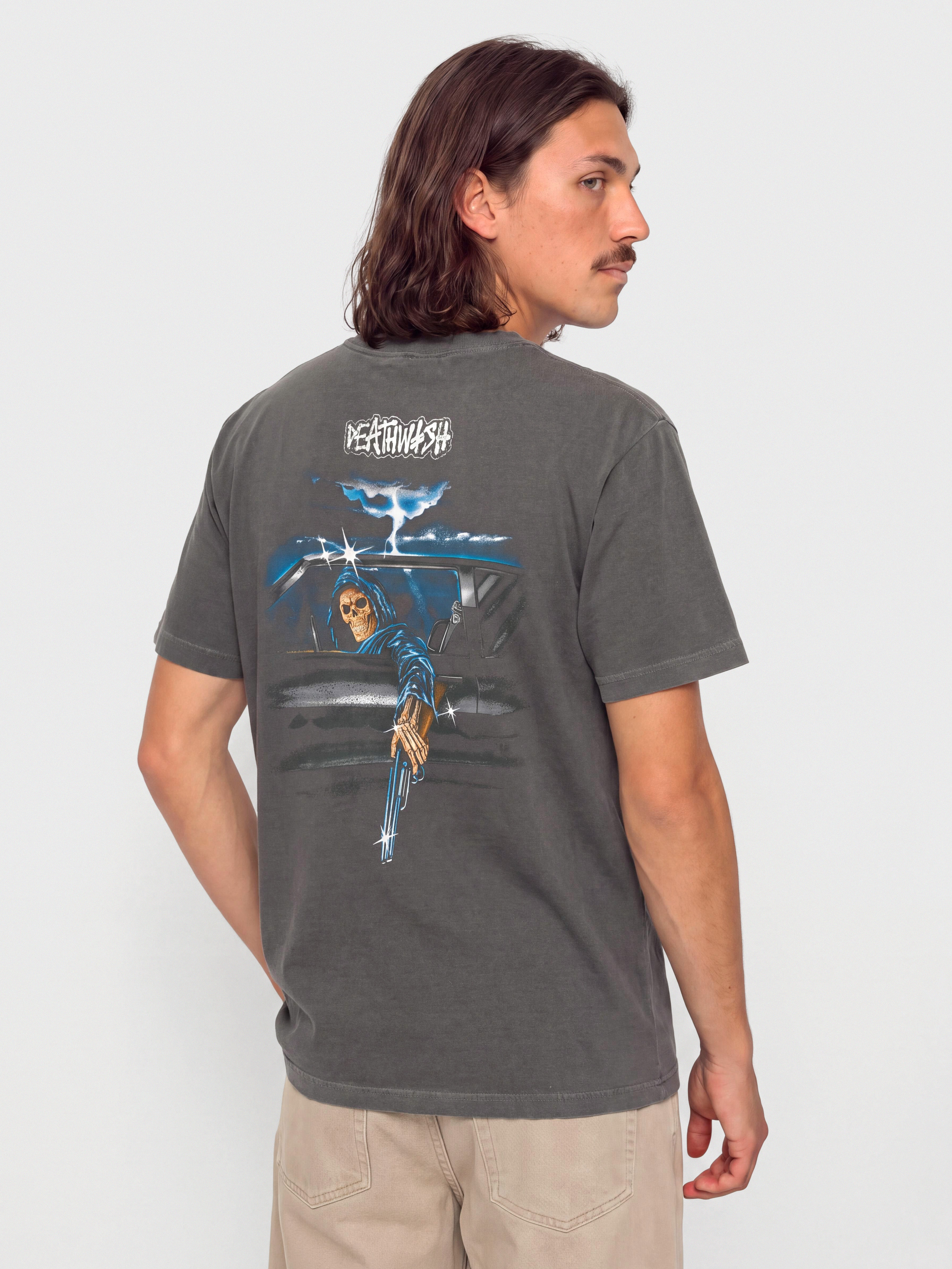 Tricou Deathwish Samborgini Reaper (garment dyed black)