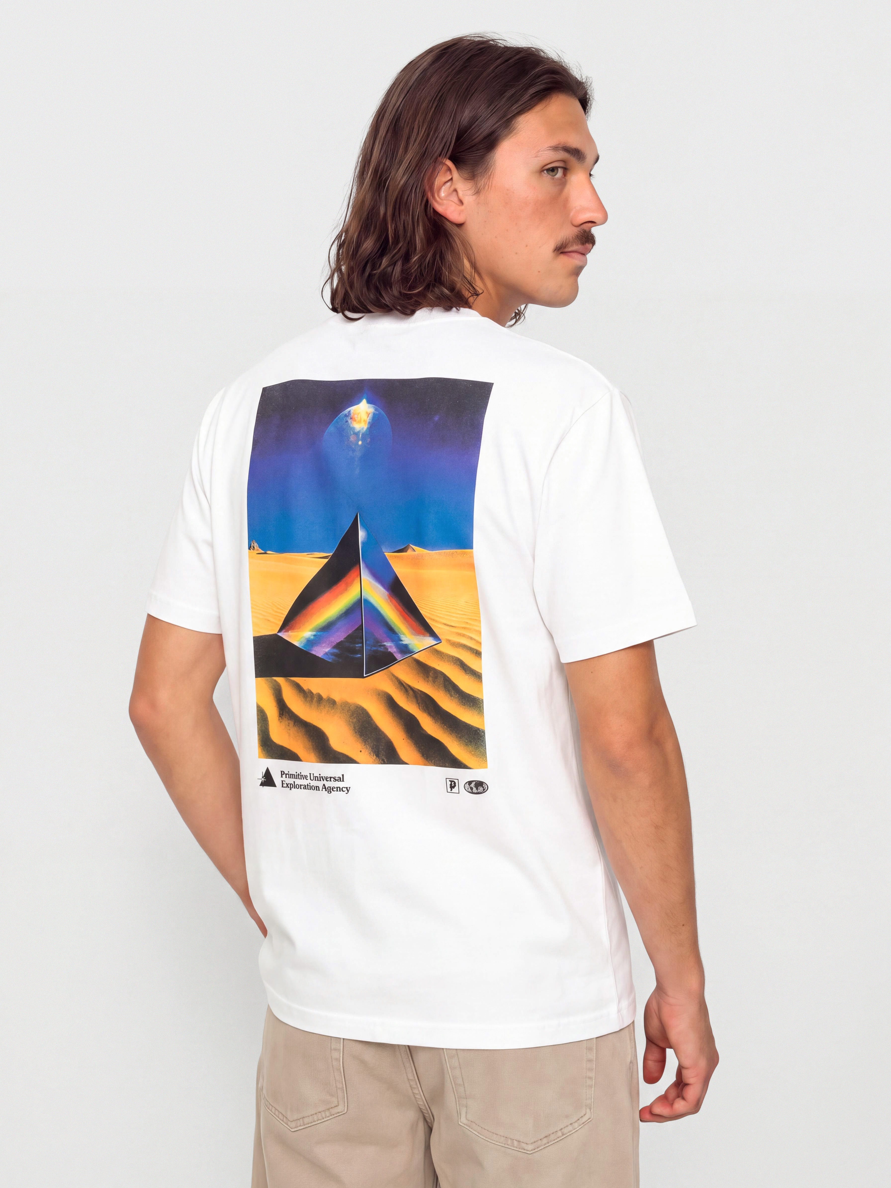 Tricou Primitive Agency (white)