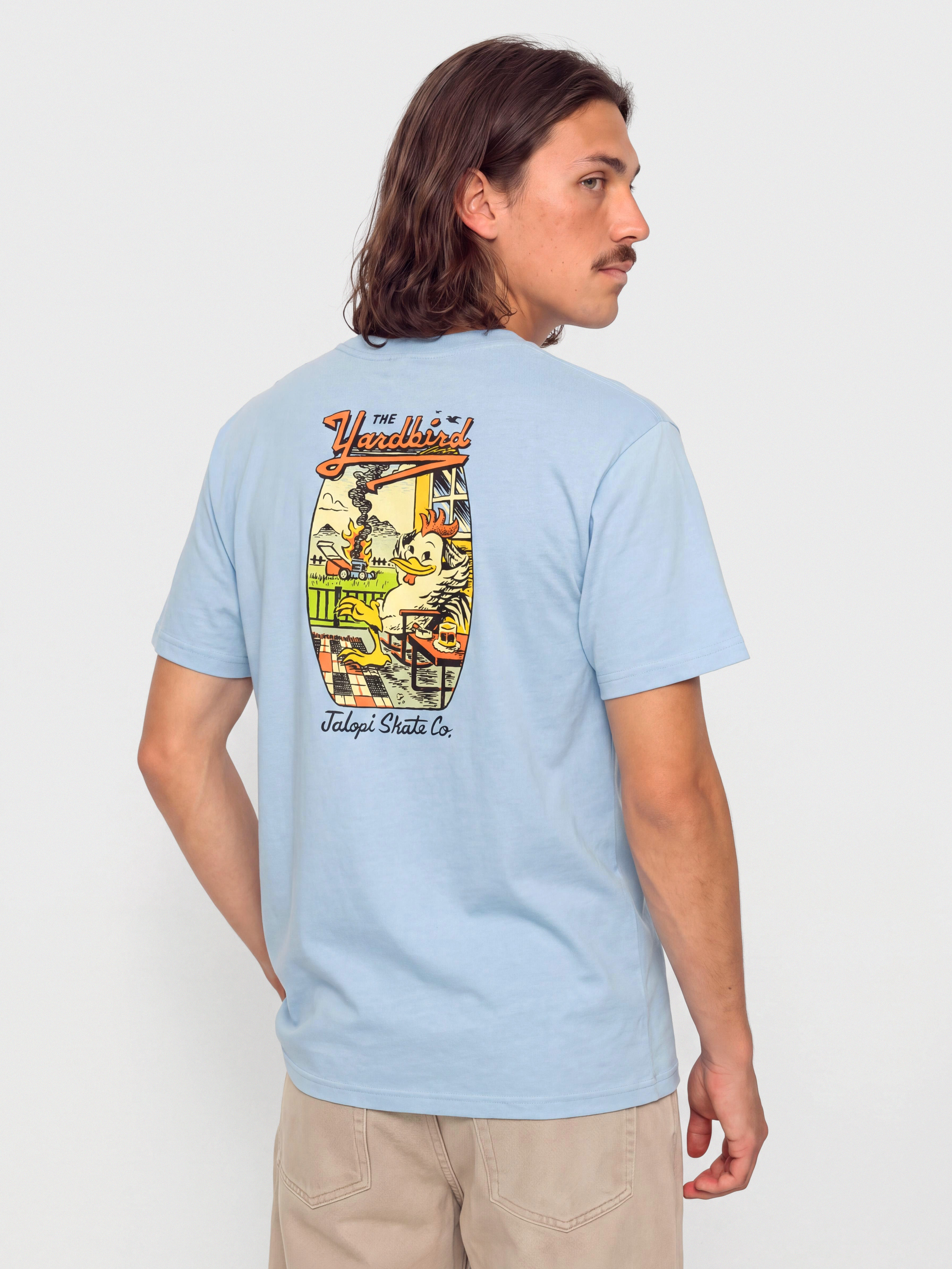 Tricou Antihero Jalopi Yardbird (heather light blue)