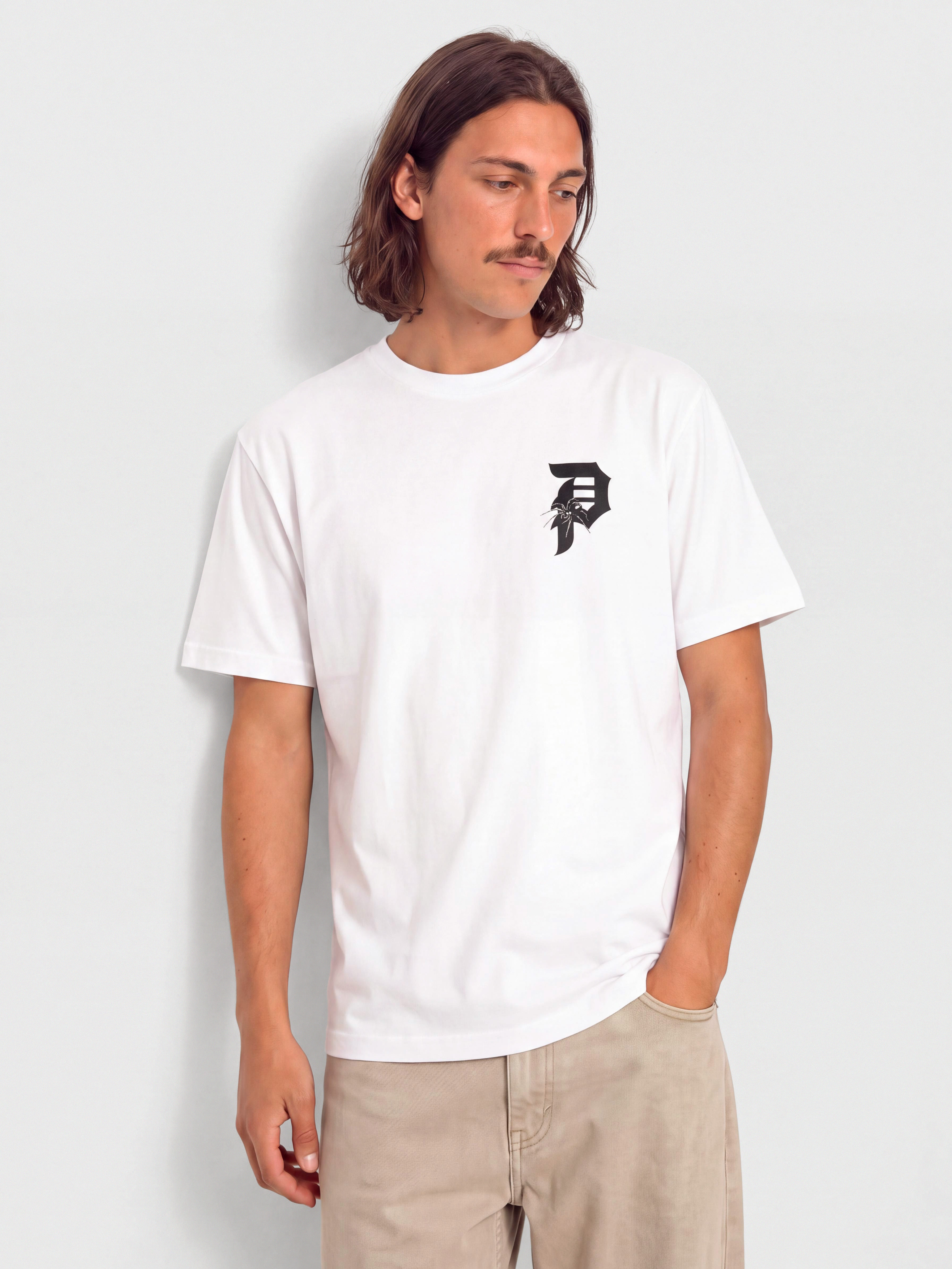Tricou Primitive Exist (white)
