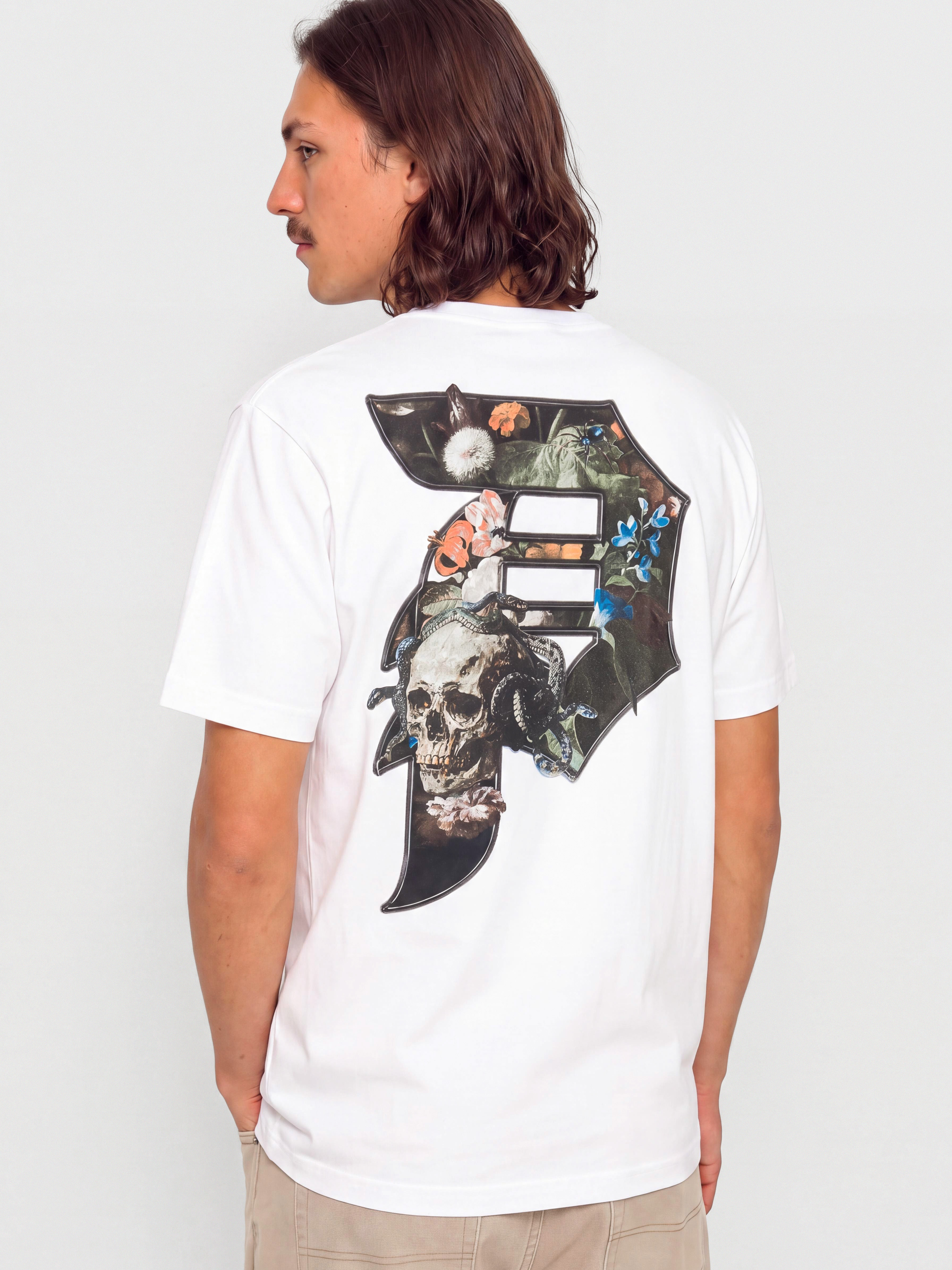 Tricou Primitive Exist (white)