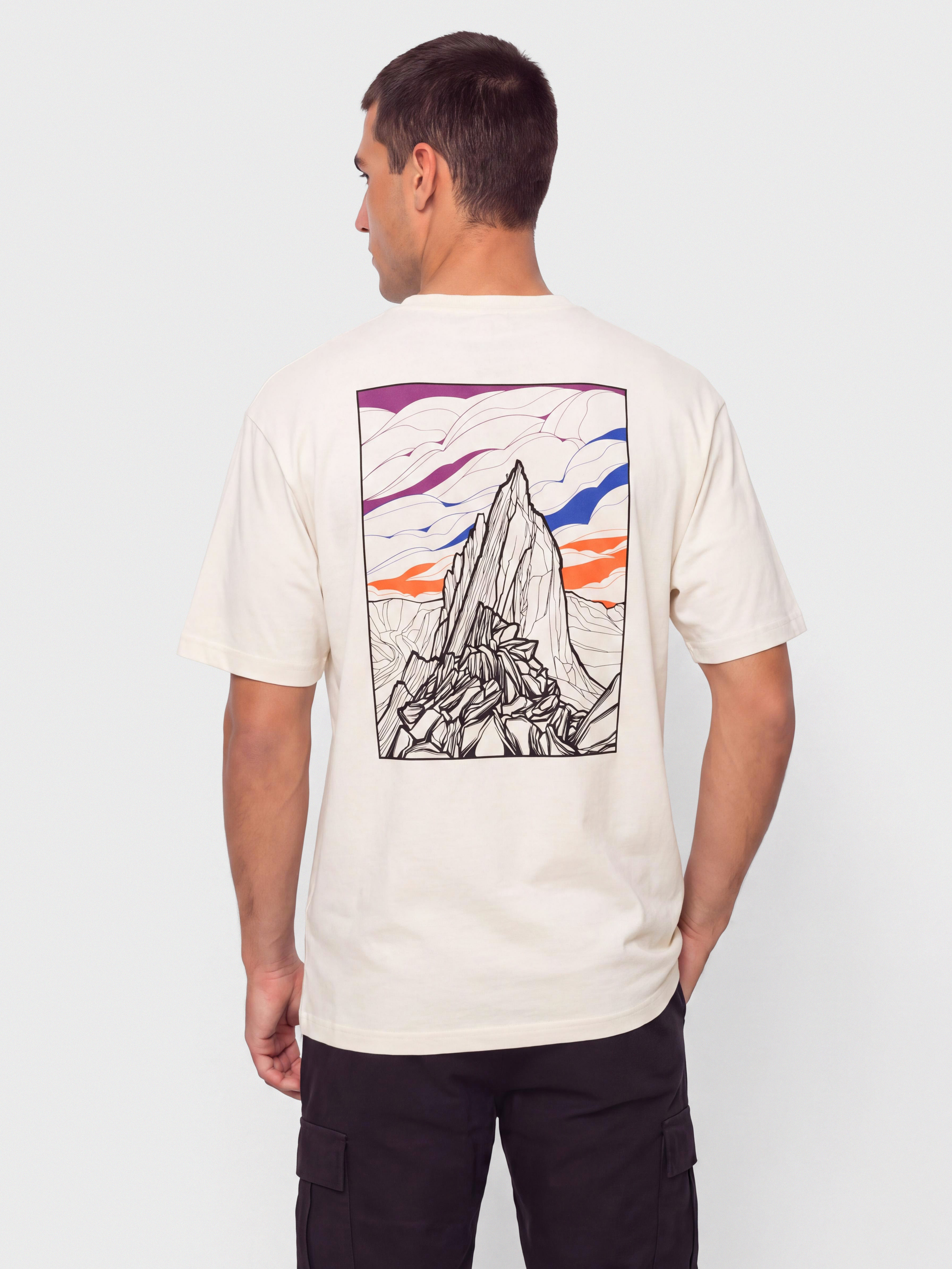 Tricou Patagonia Cloud Crag (undyed natural)