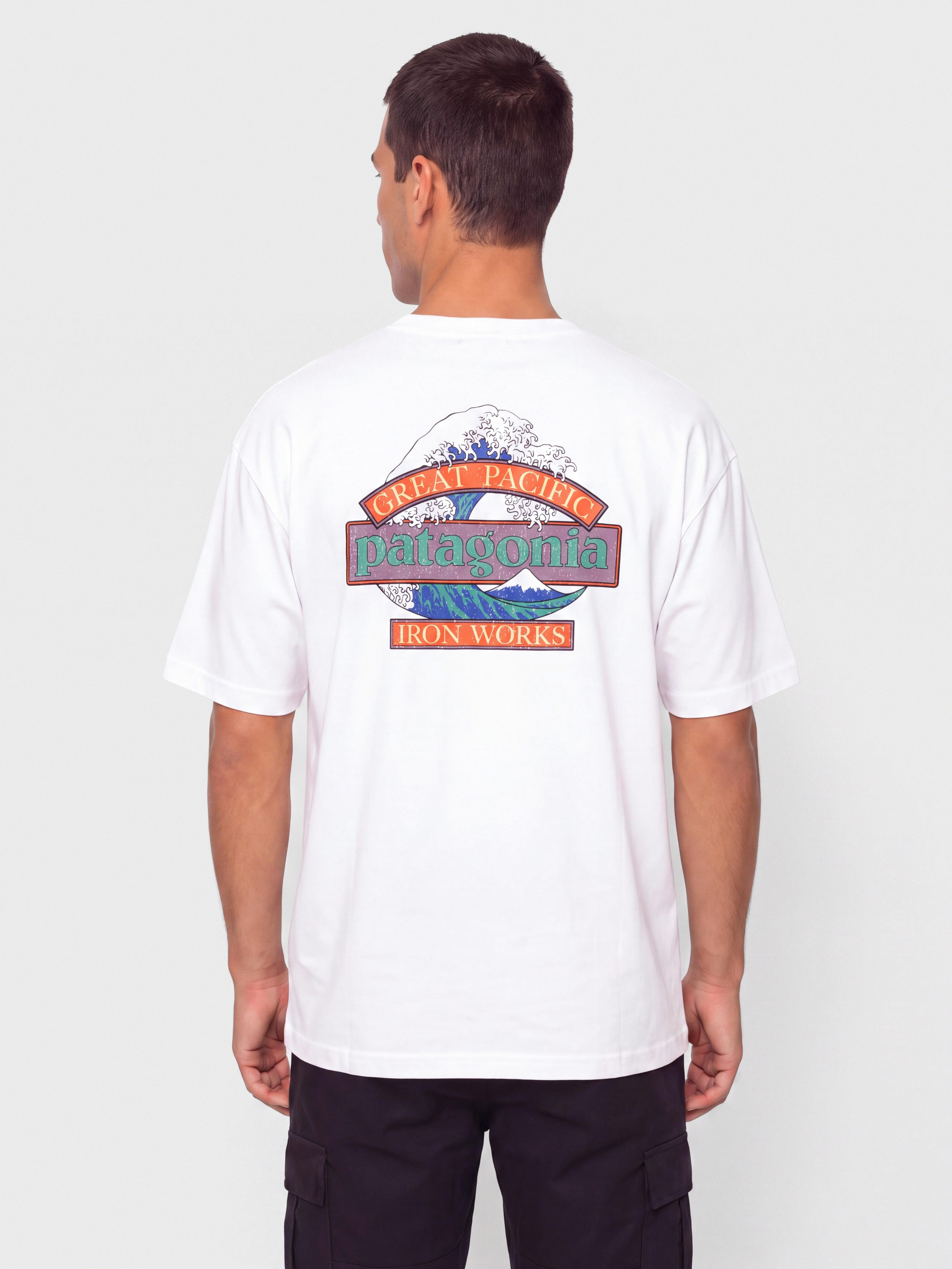 Tricou Patagonia Great Waves Responsibili (fiber white)