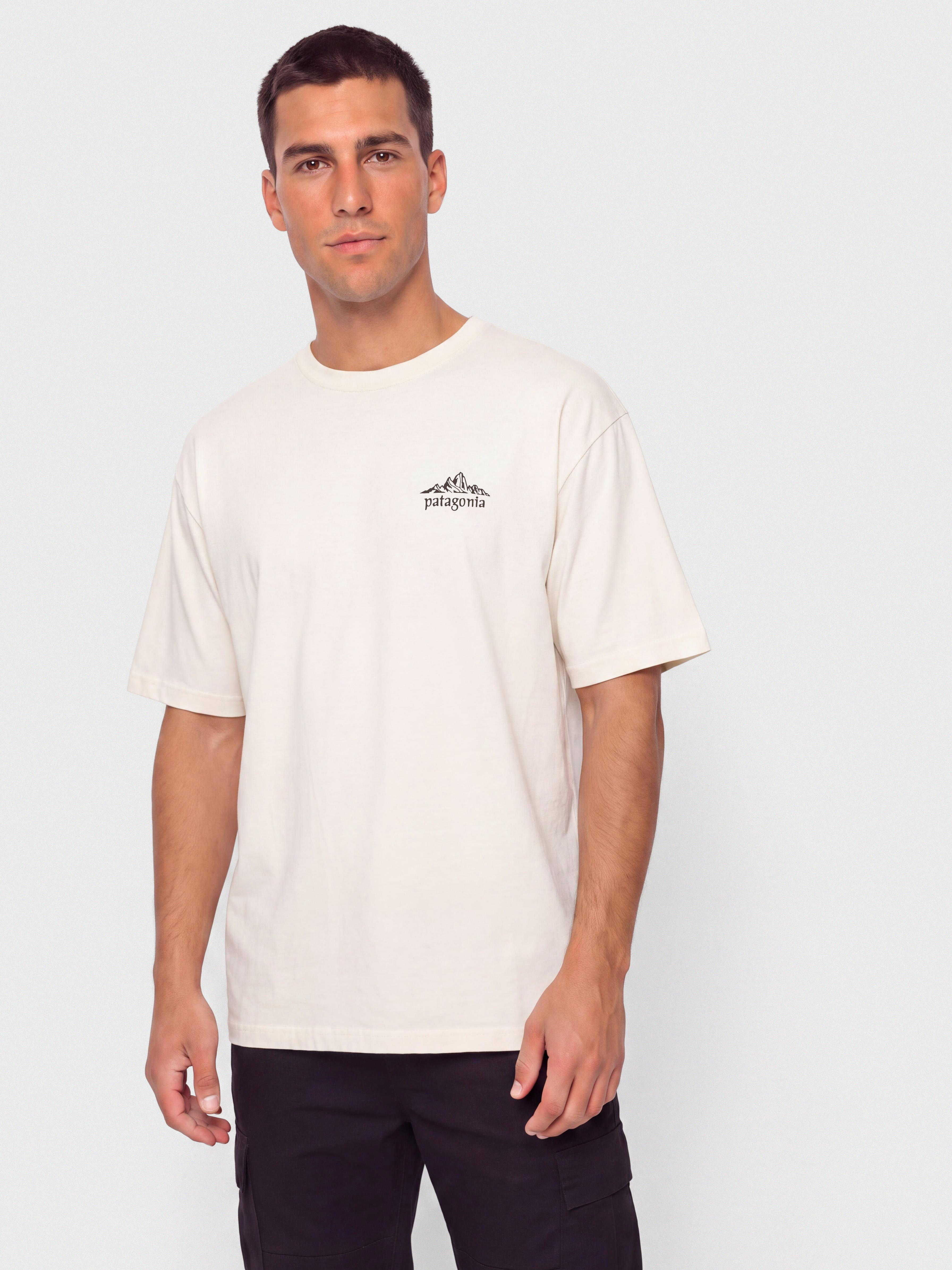 Tricou Patagonia Cloud Crag (undyed natural)