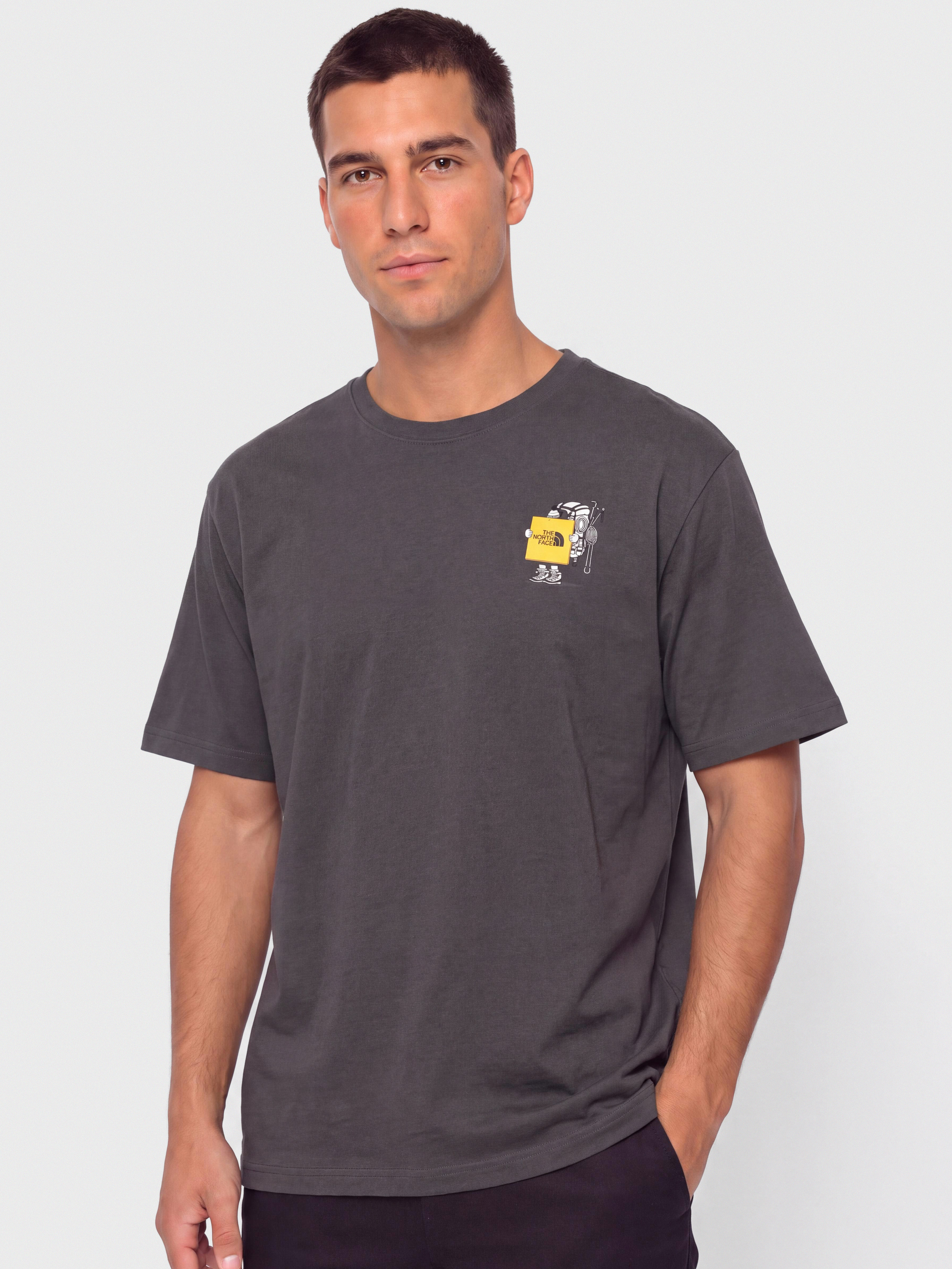 Tricou The North Face Gear Up Get Out Relaxed (anthracite grey)