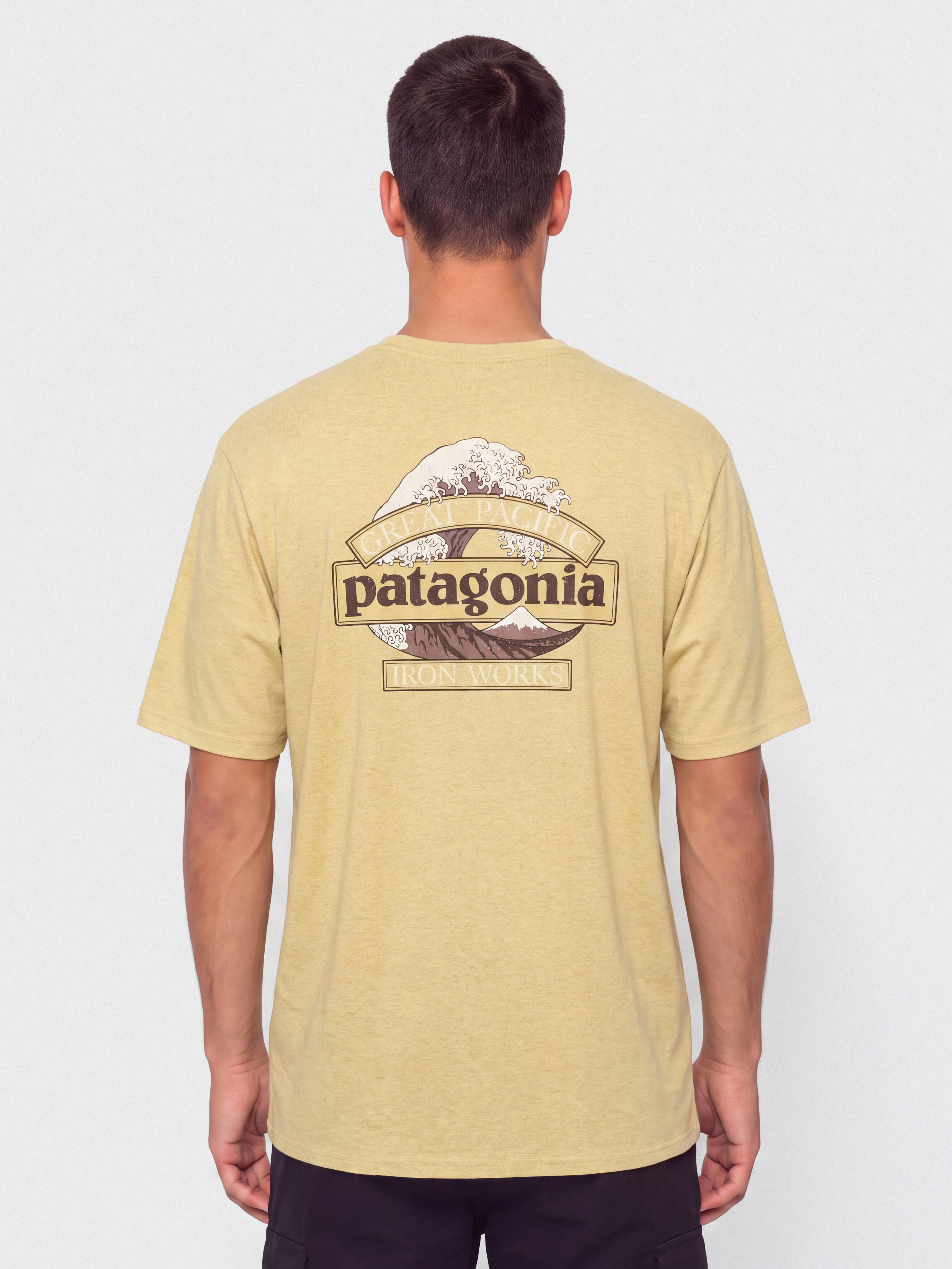 Tricou Patagonia Great Waves Responsibili (lynx tan)