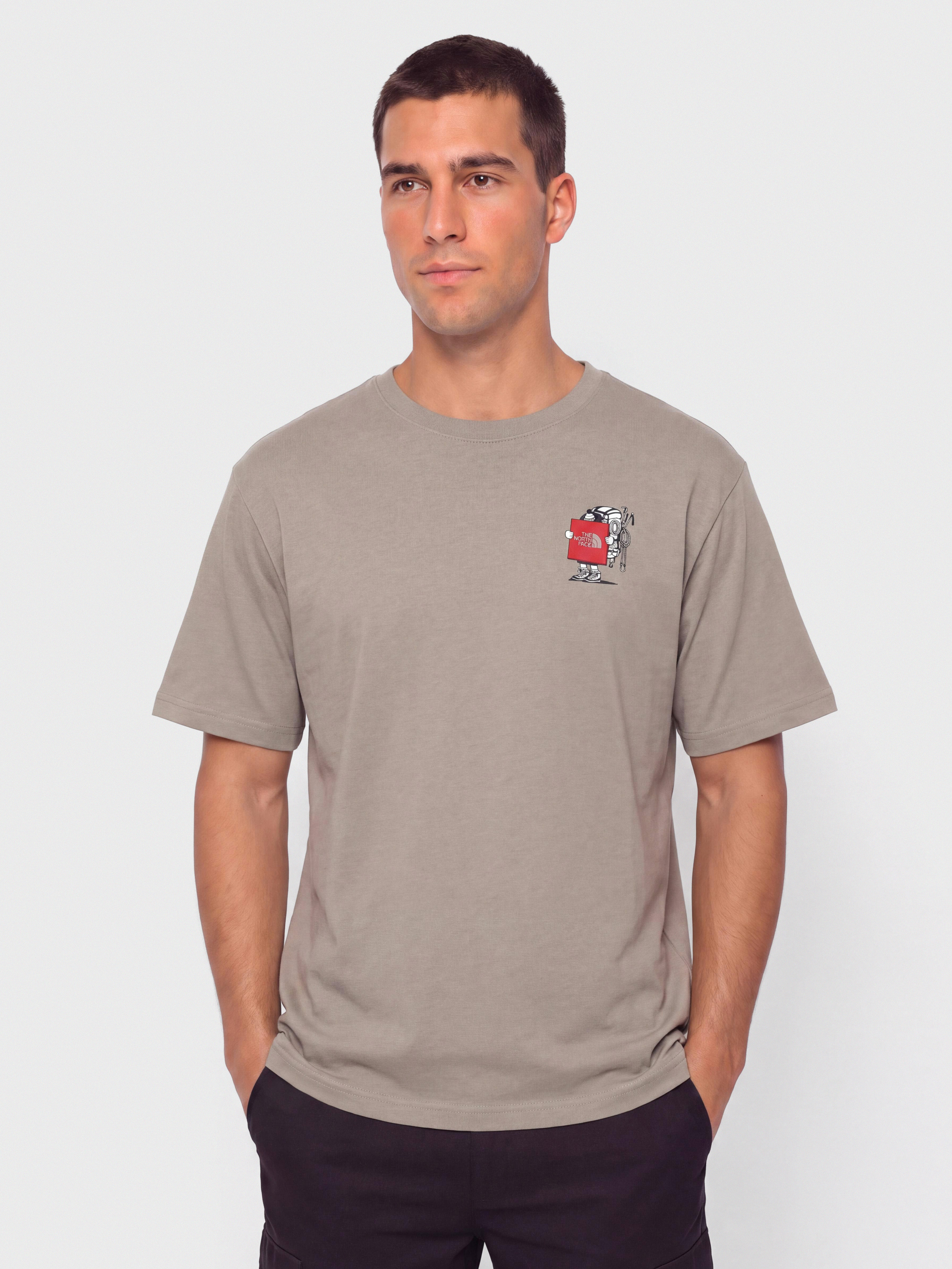 Tricou The North Face Gear Up Get Out Relaxed (stone slab)