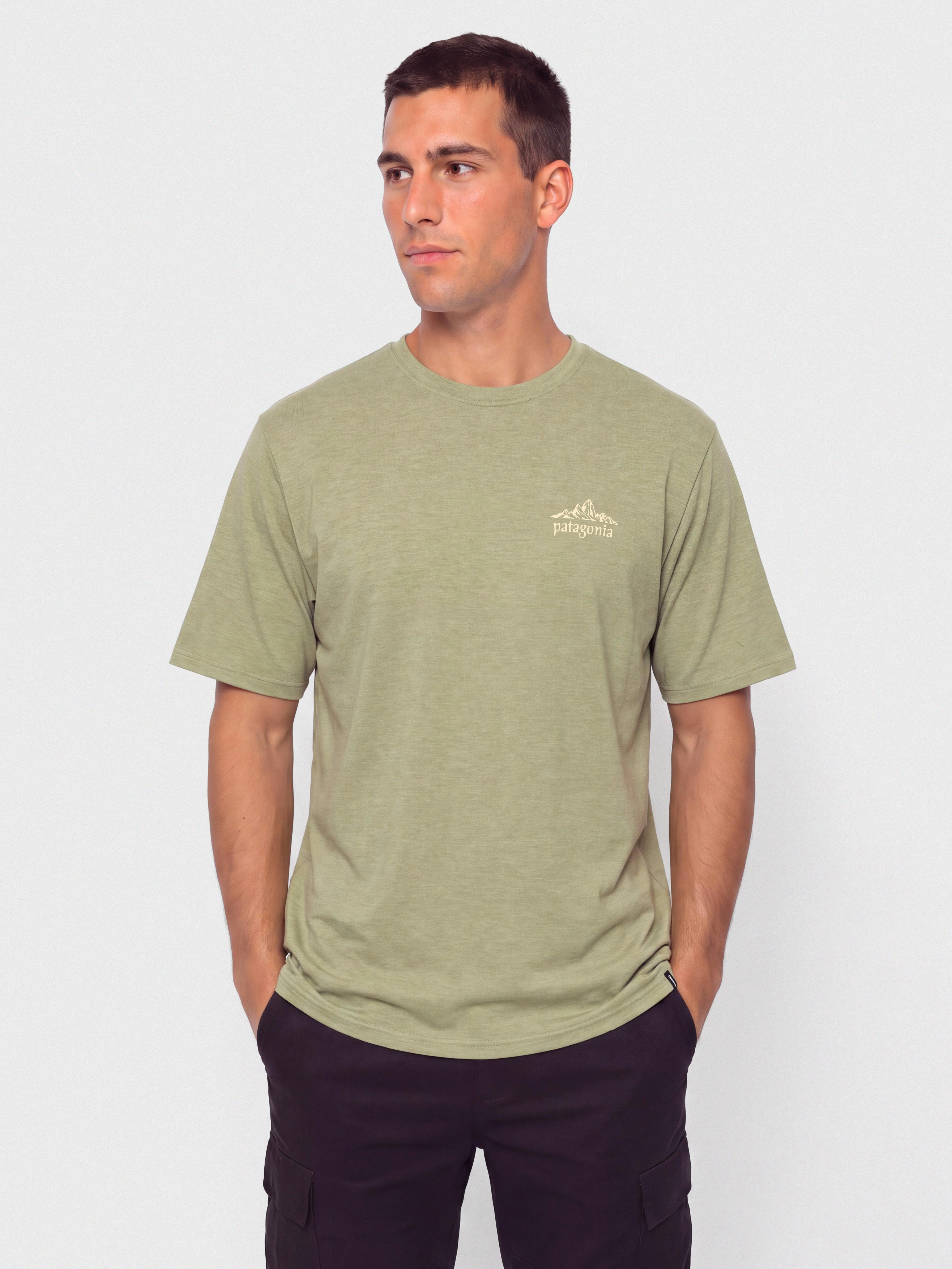 Tricou Patagonia Cap Cool Daily Cloud Crag (gumtree green light gumtree green x dye)