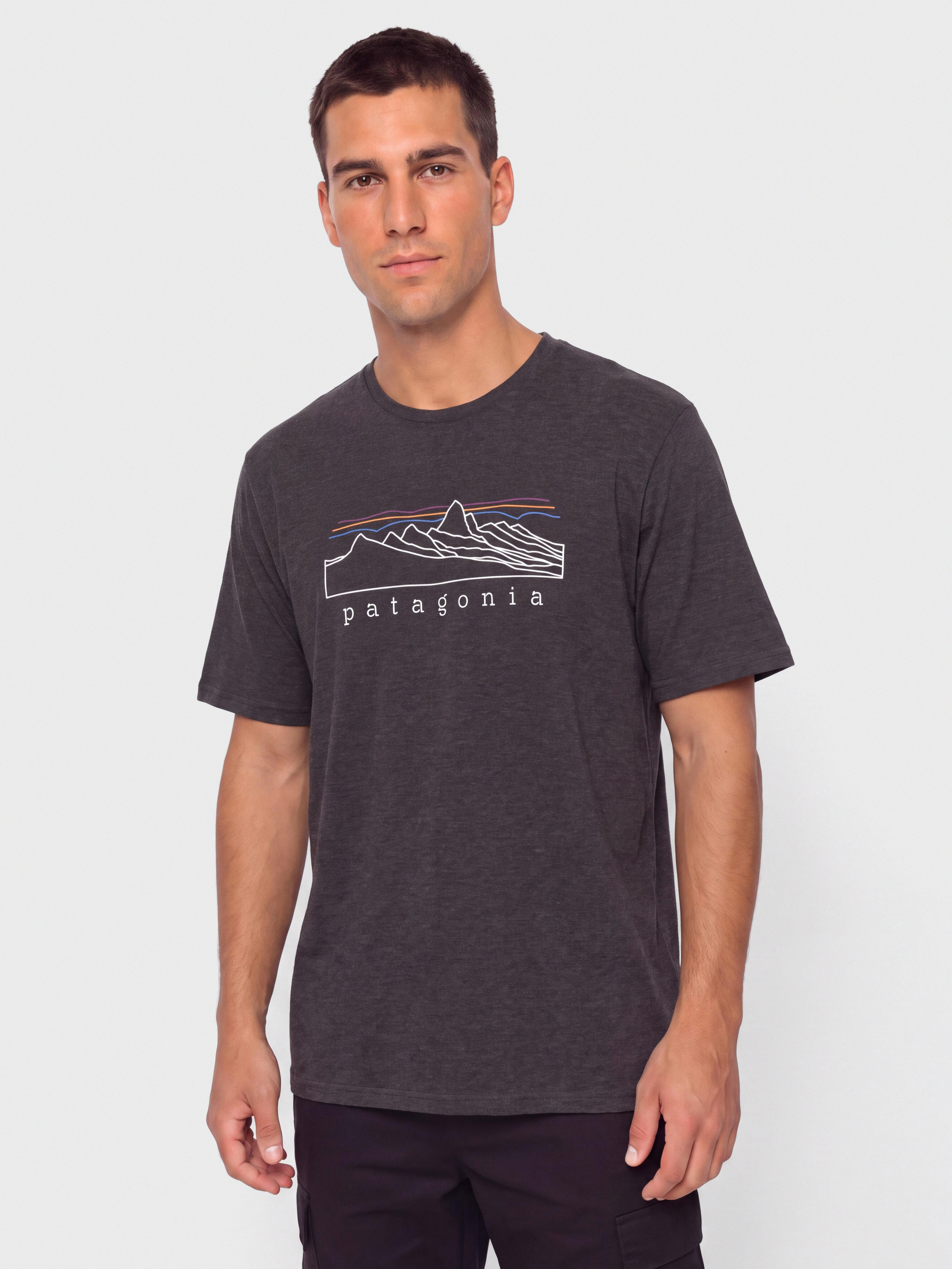 Tricou Patagonia Capilene Cool Stratapeaks (ink black)