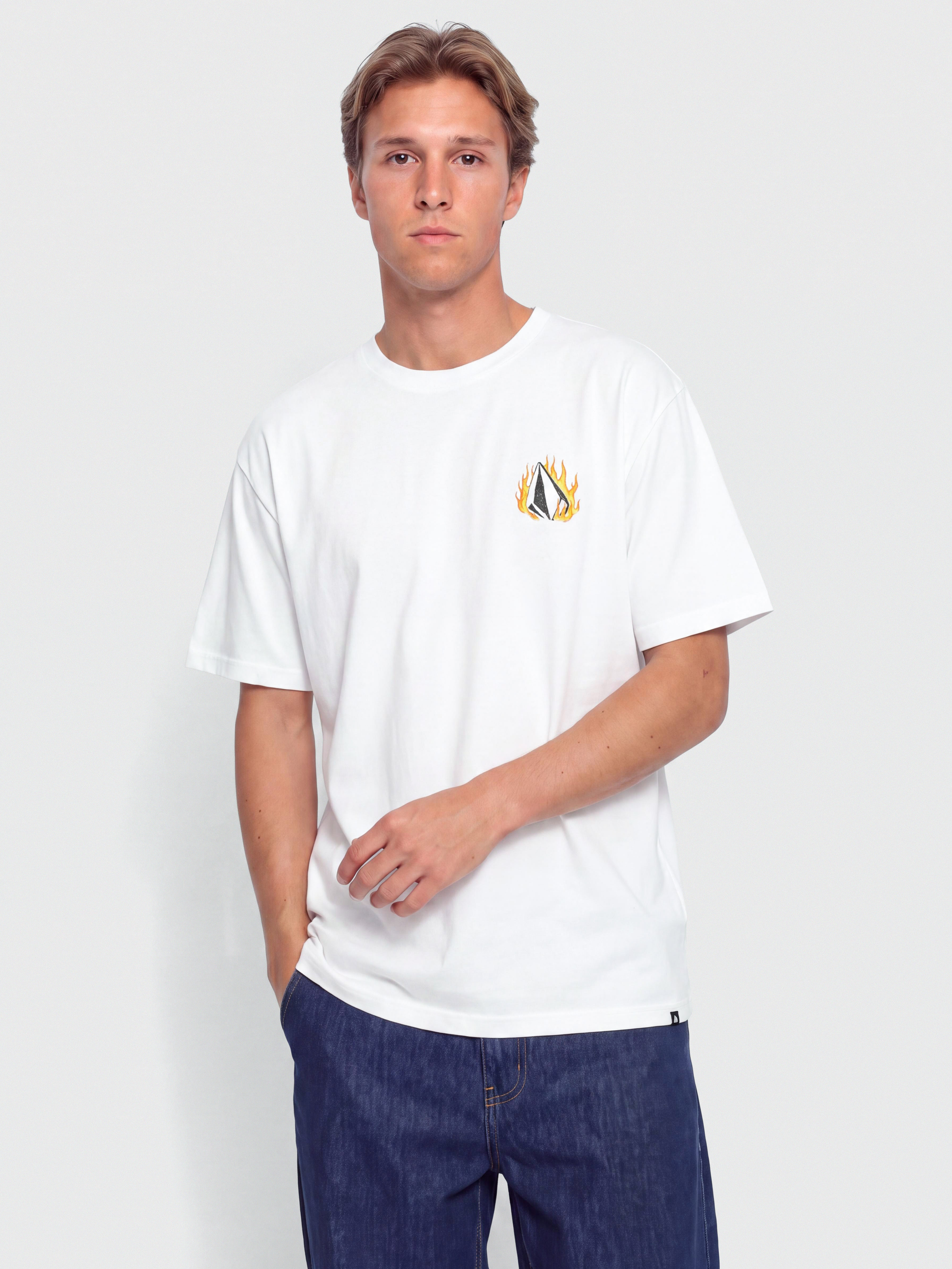 Tricou Volcom Double Fantasy Lse (white)