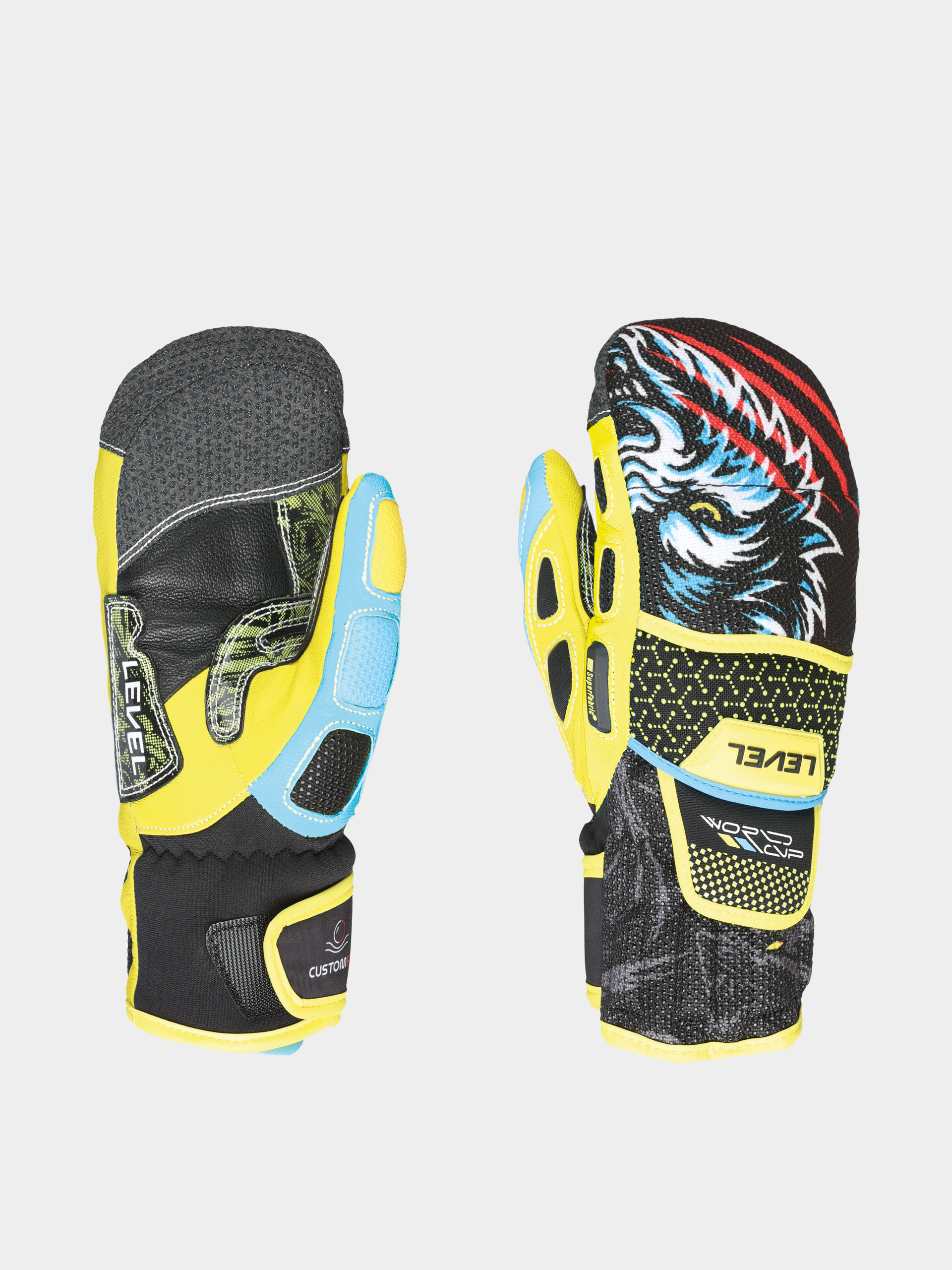 Mănuși Level Worldcup Jr Cf Mitt JR (yellow blue)