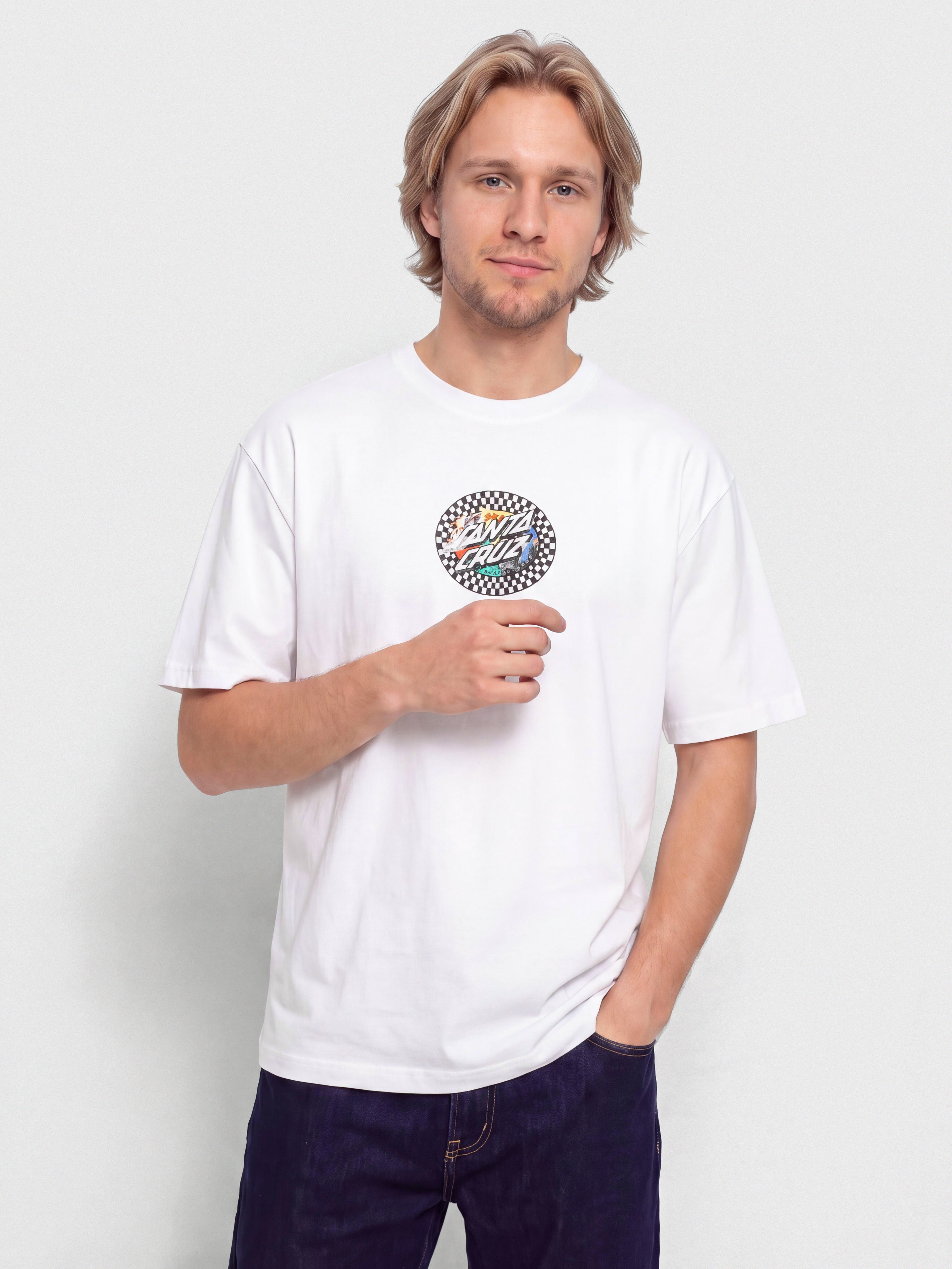 Tricou Santa Cruz Collage Oval Dot (white)