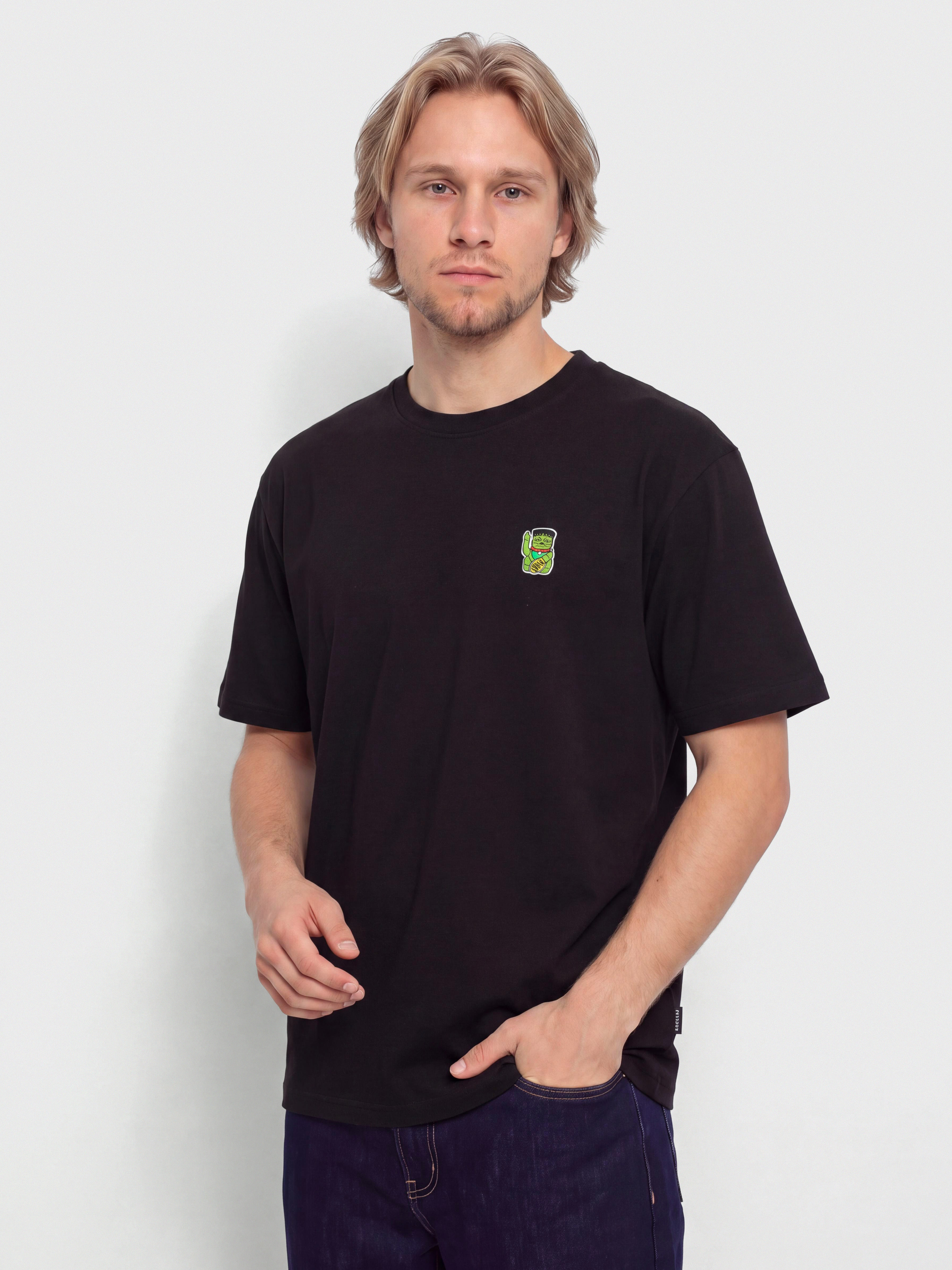 Tricou Iriedaily Franken Cat (black)