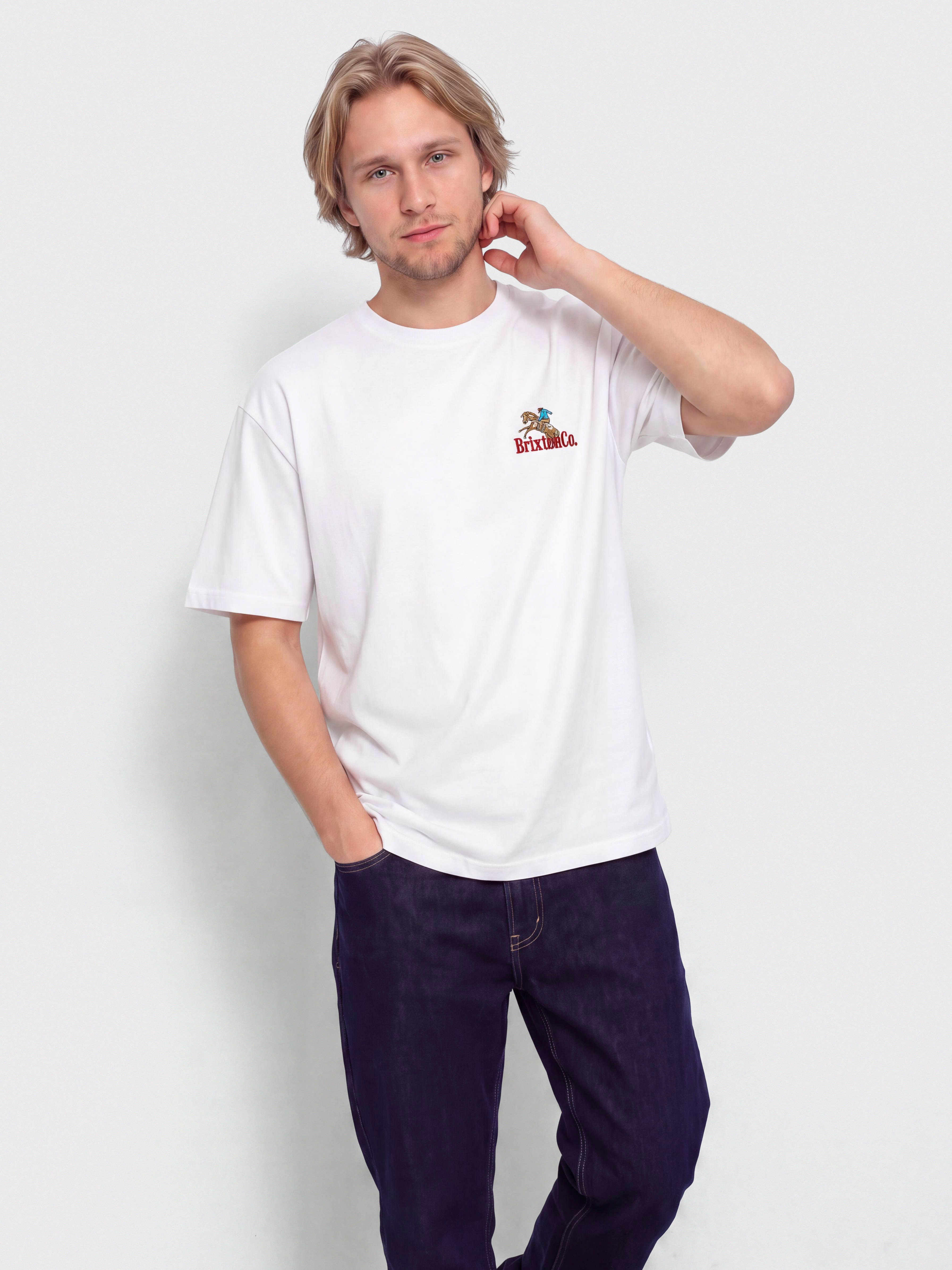 Tricou Brixton Inwood Stt (white)