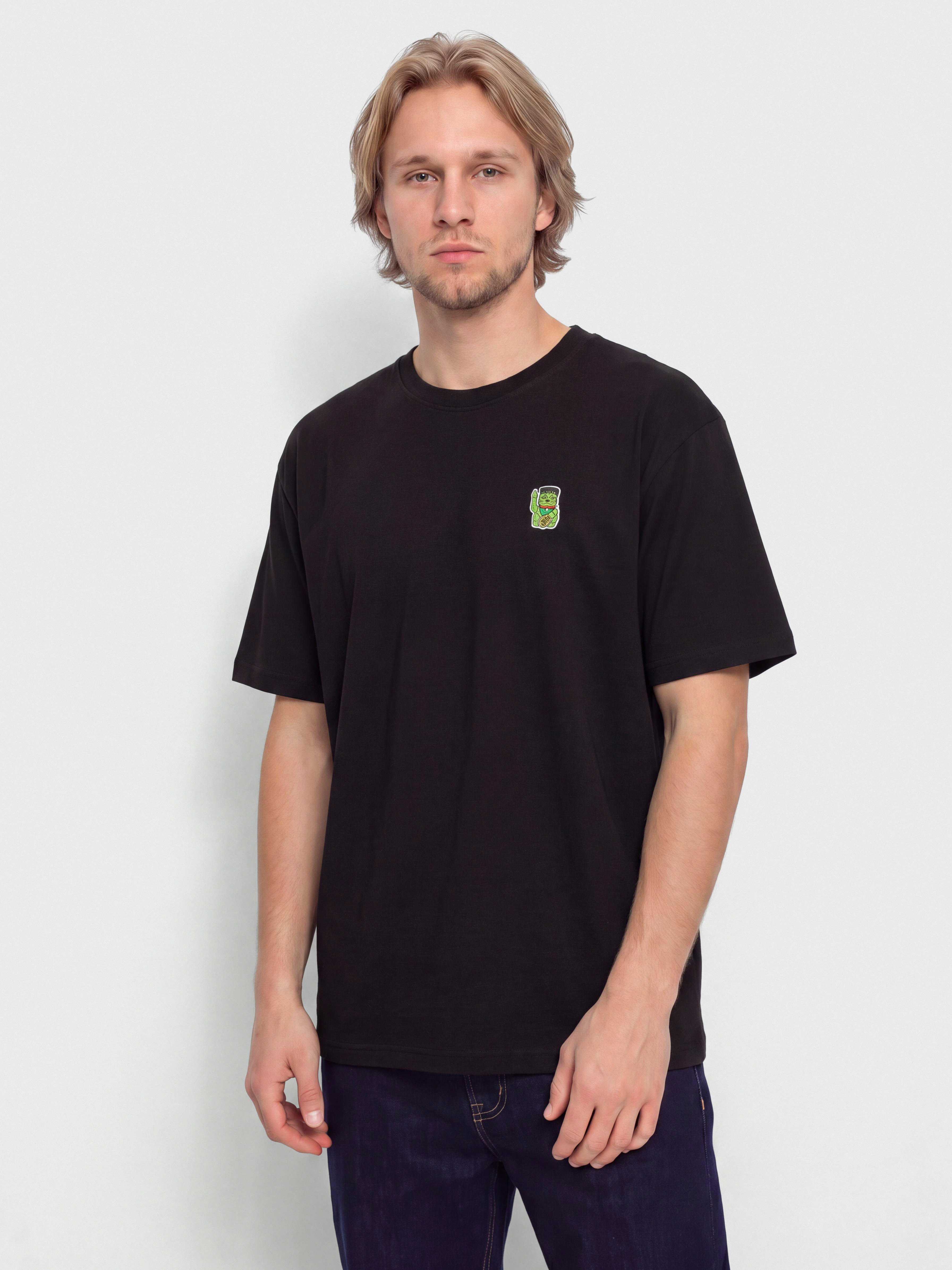 Tricou Iriedaily Franken Cat (black)