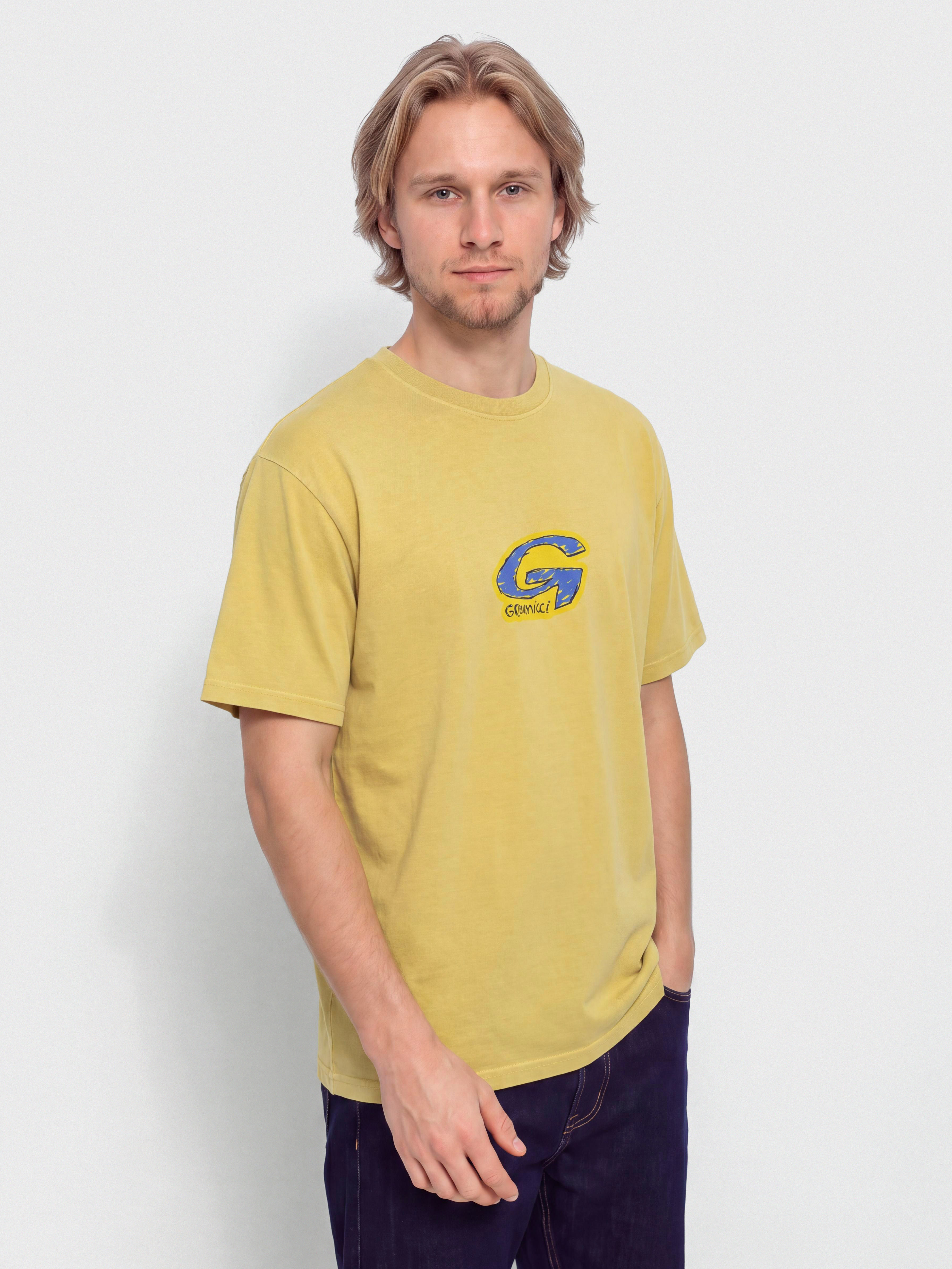 Tricou Gramicci G-Scribble Pigment Dyed (sulphur pigment)