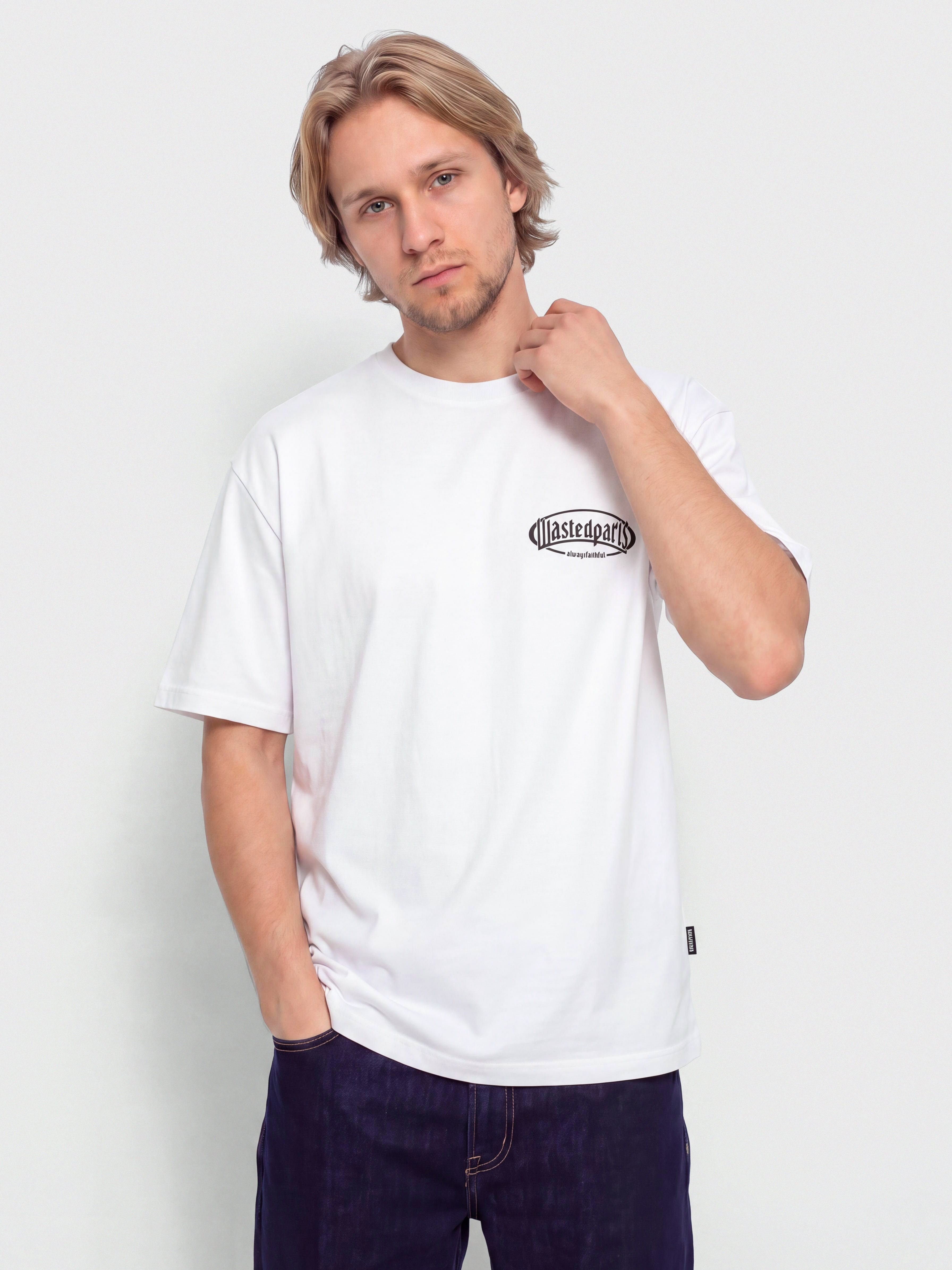 Tricou Wasted Paris Yard Boxy (white)