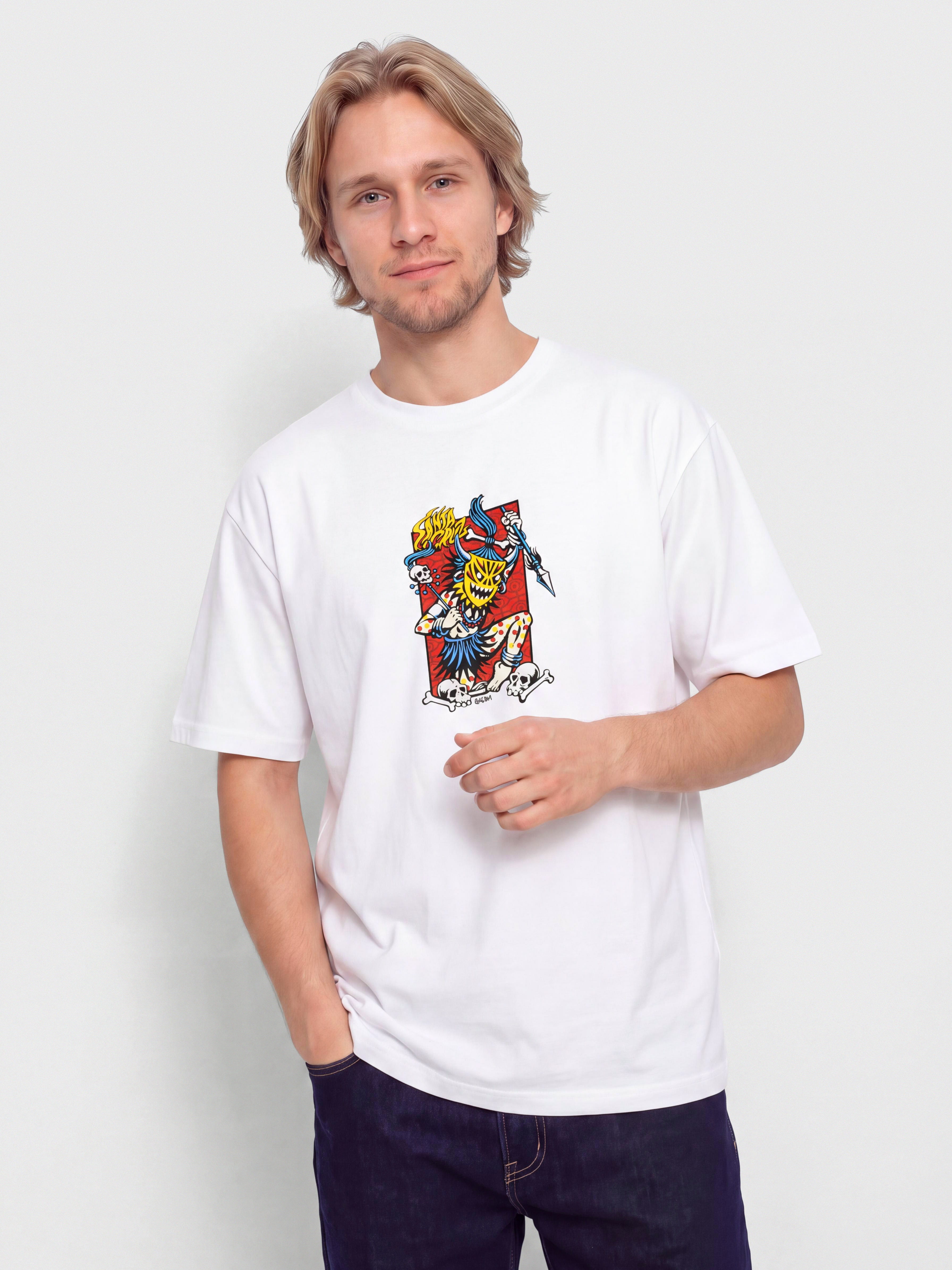 Tricou Santa Cruz Salba Voodoo Frame Front (white)