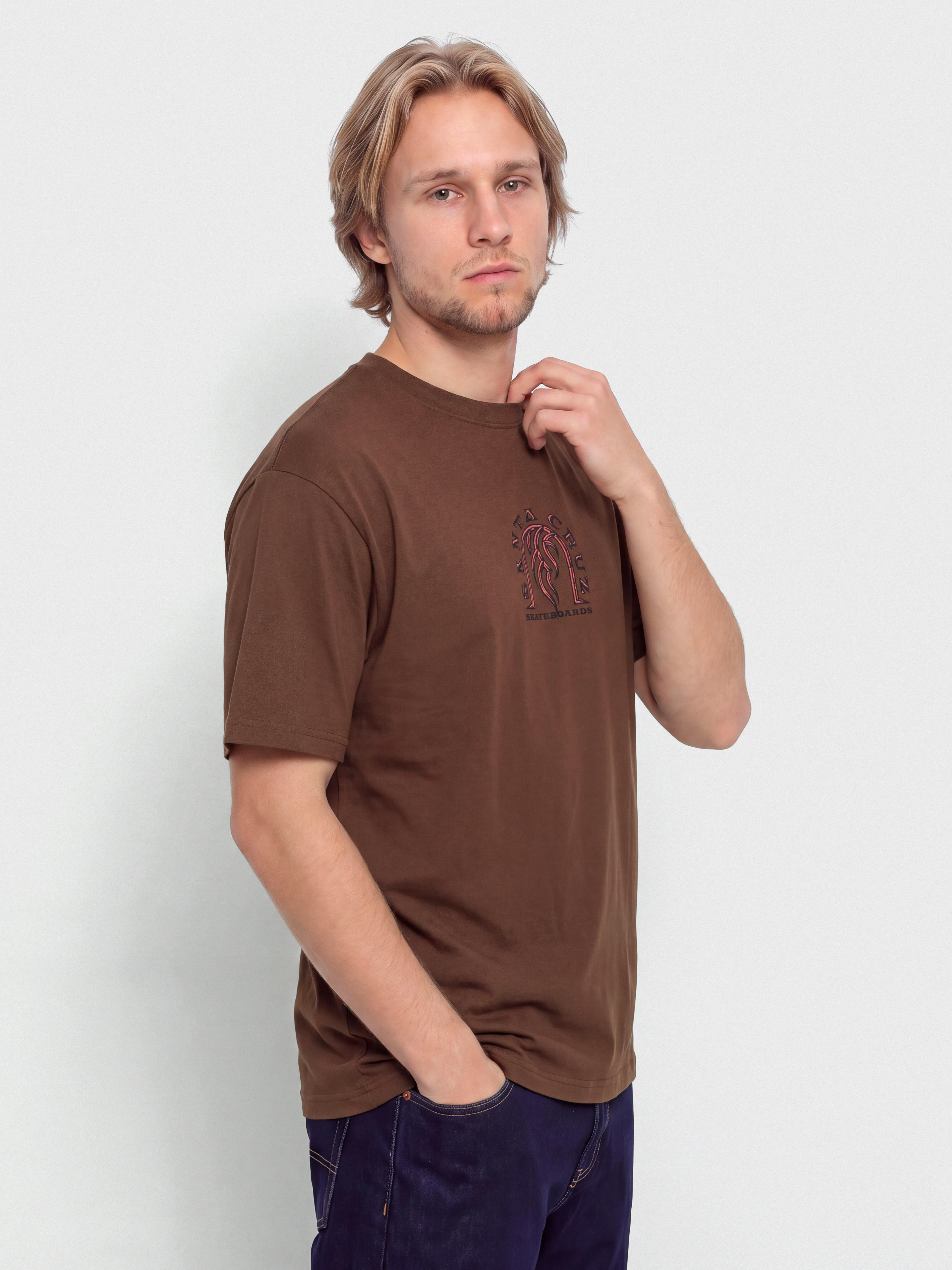 Tricou Santa Cruz Dressen Tribal Arch Front (coffee)