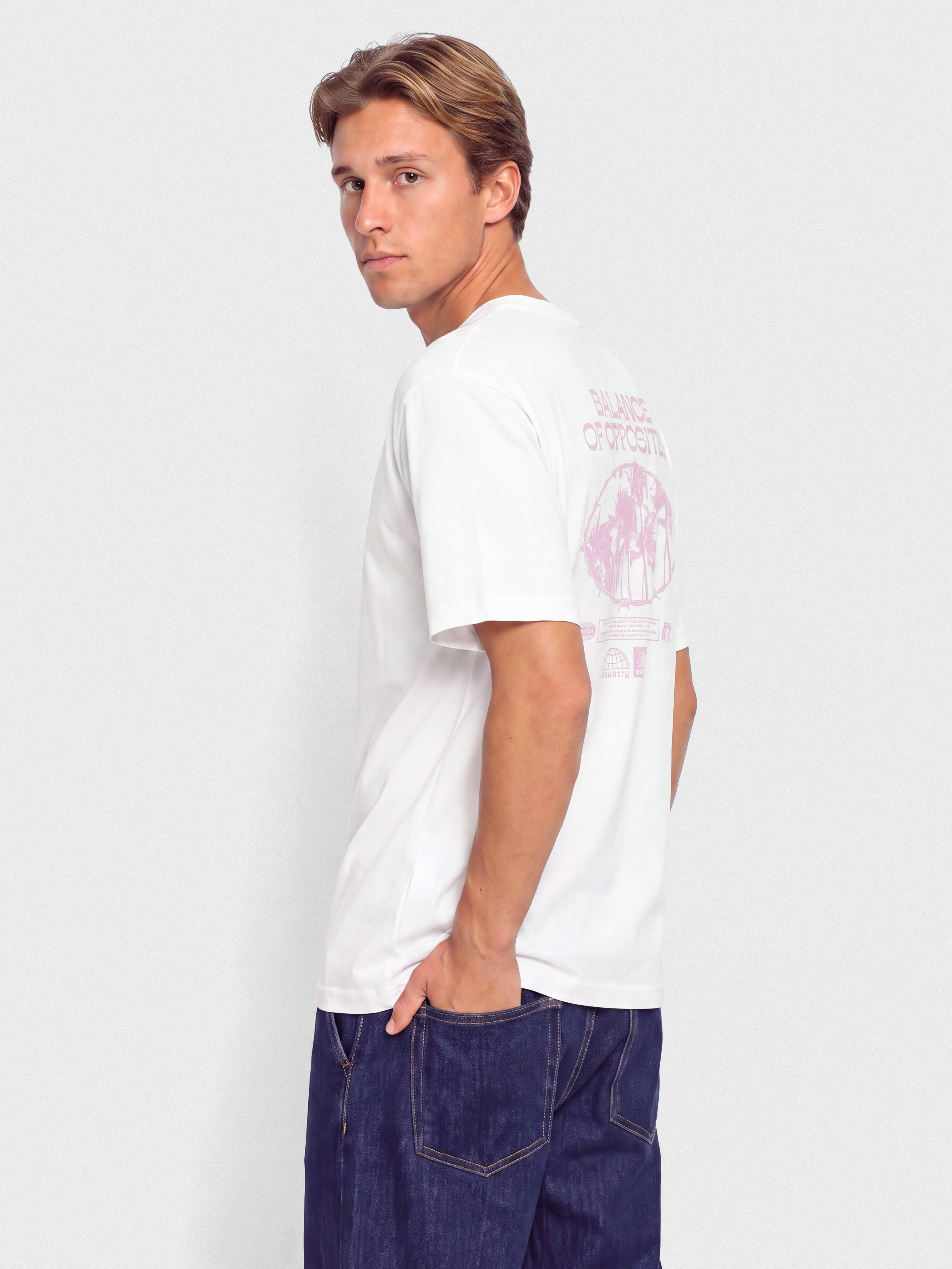 Tricou RVCA Gateway (white)