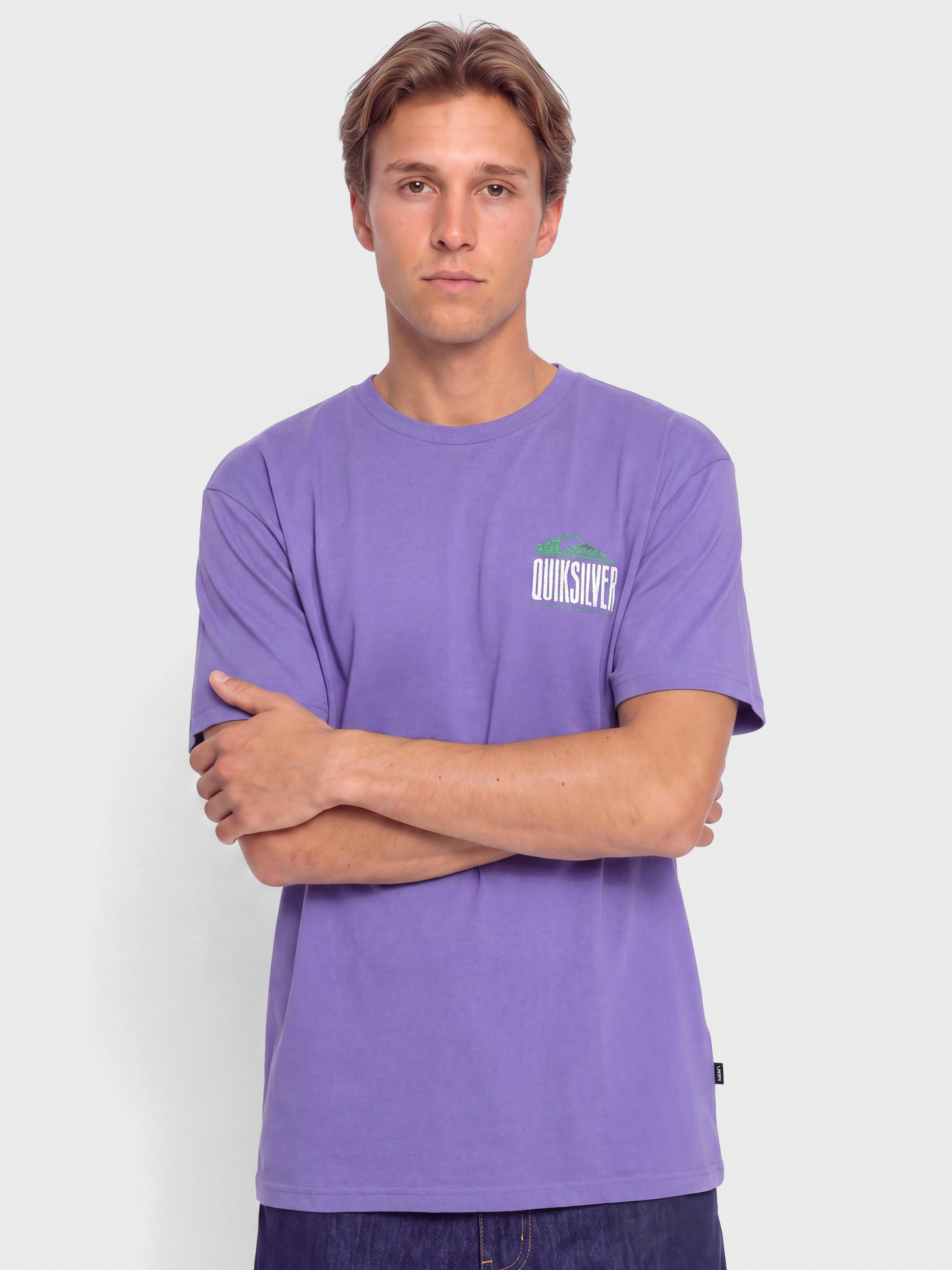 Tricou Quiksilver World Force (dusted peri)