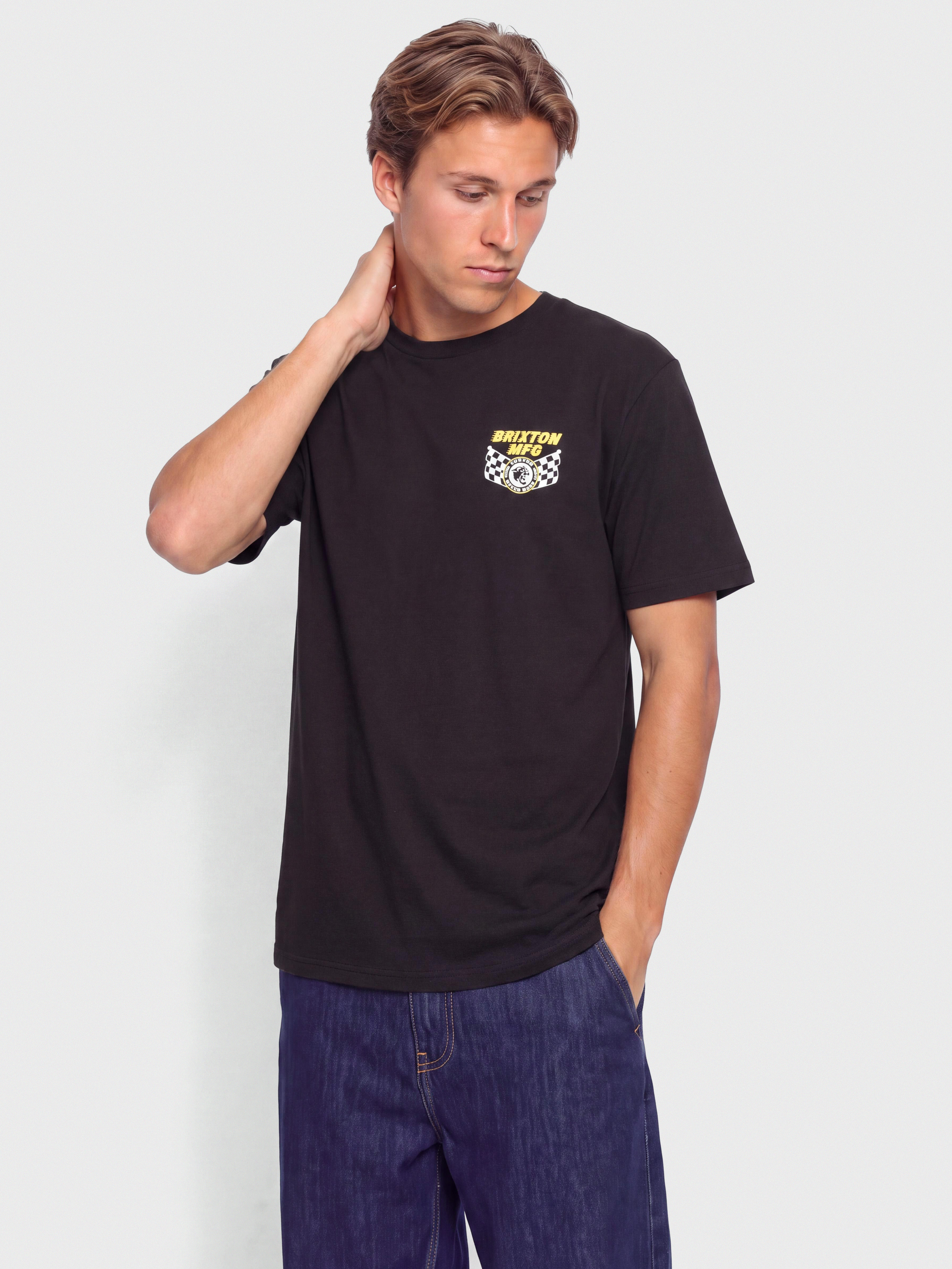 Tricou Brixton Dunbar Stt (black)