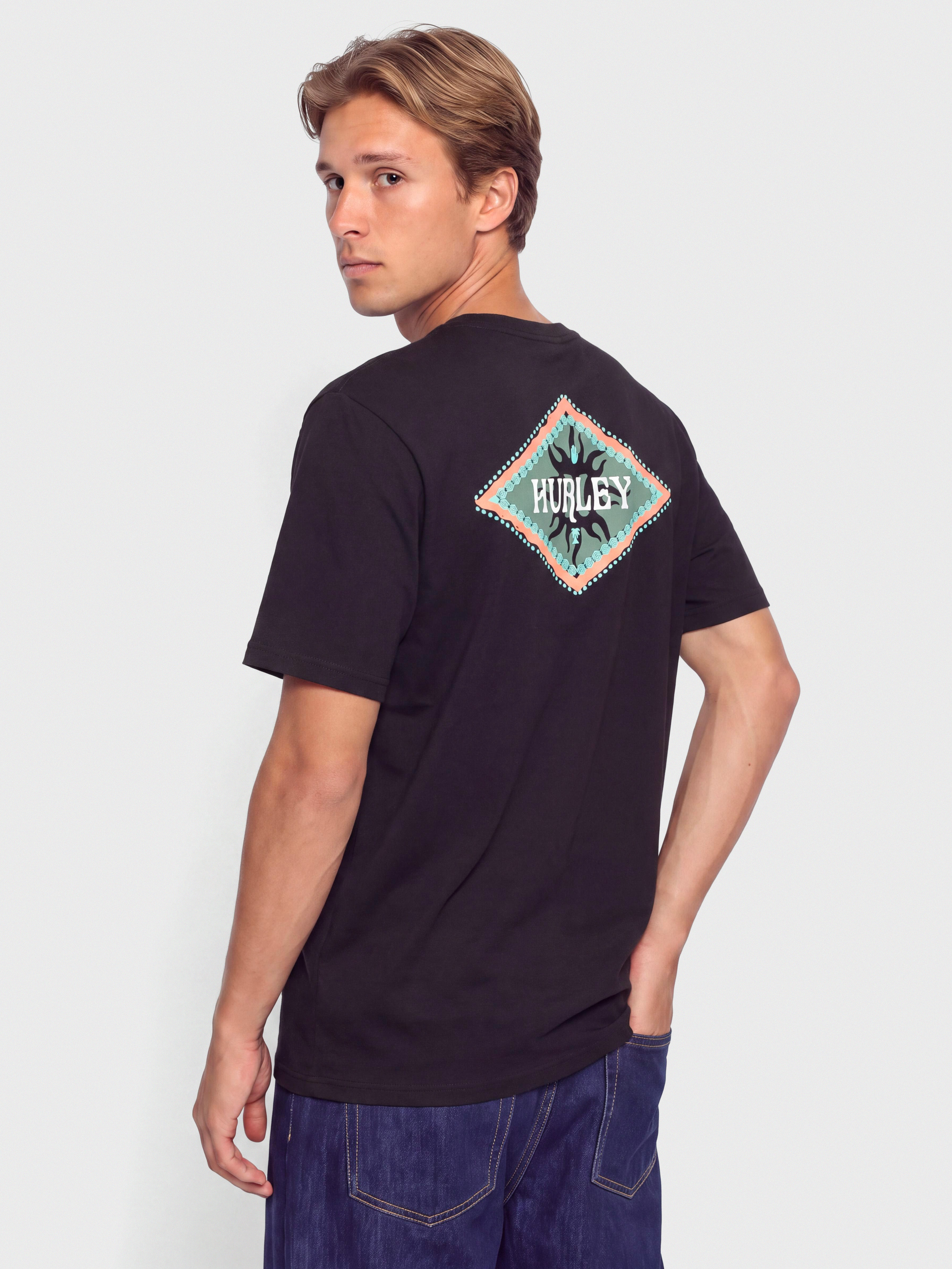 Tricou Hurley Tropics (black)